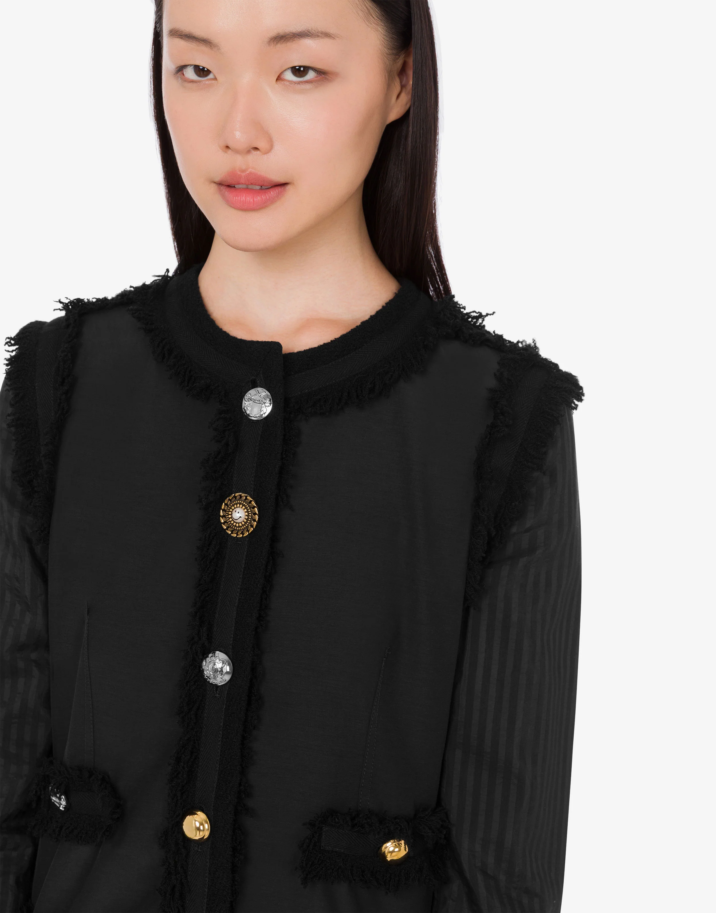 Giacca in bouclé stretch