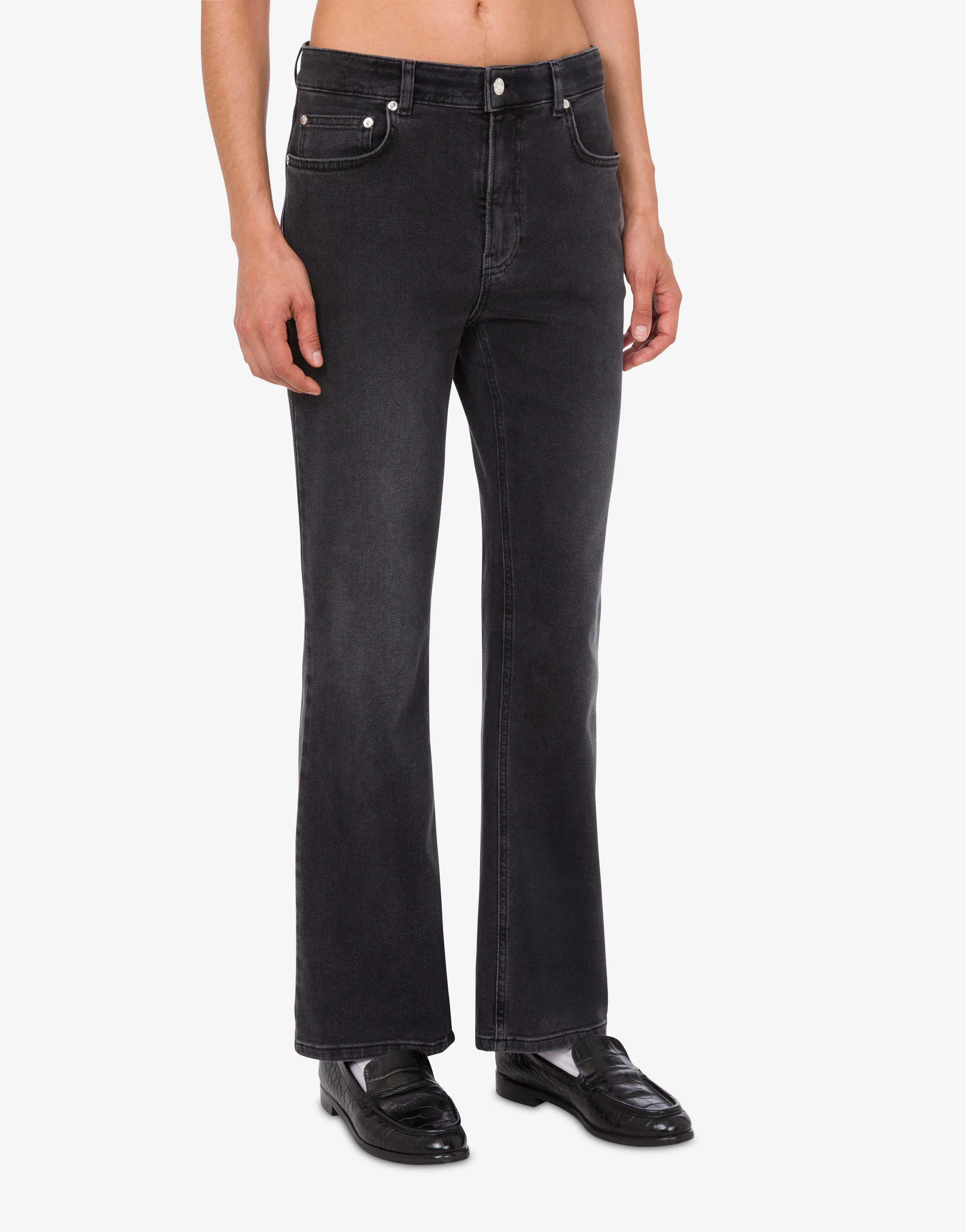 Pantalone in denim di cotone stretch