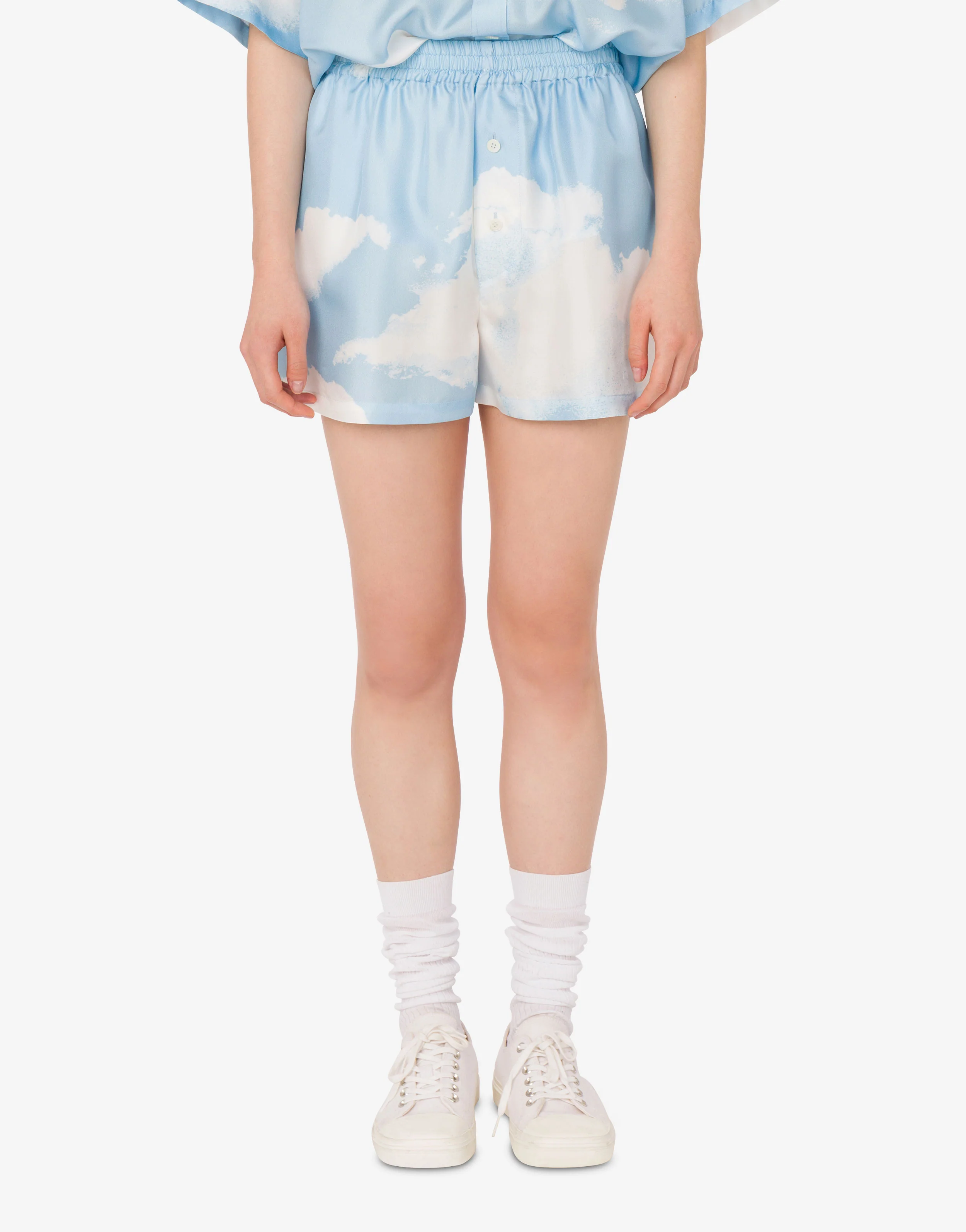 Short in twill di seta Archive Clouds