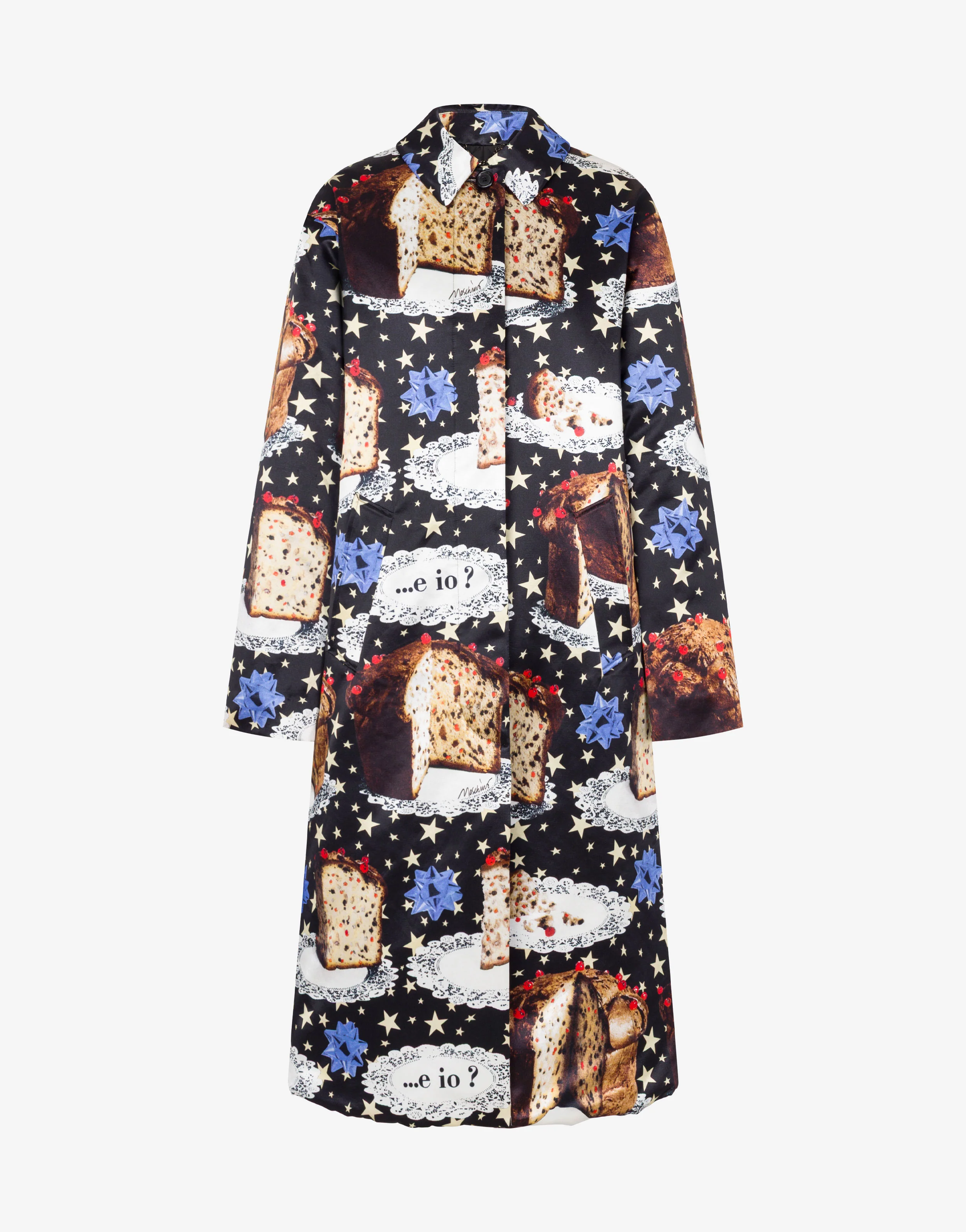 Cappotto in misto cotone stampato