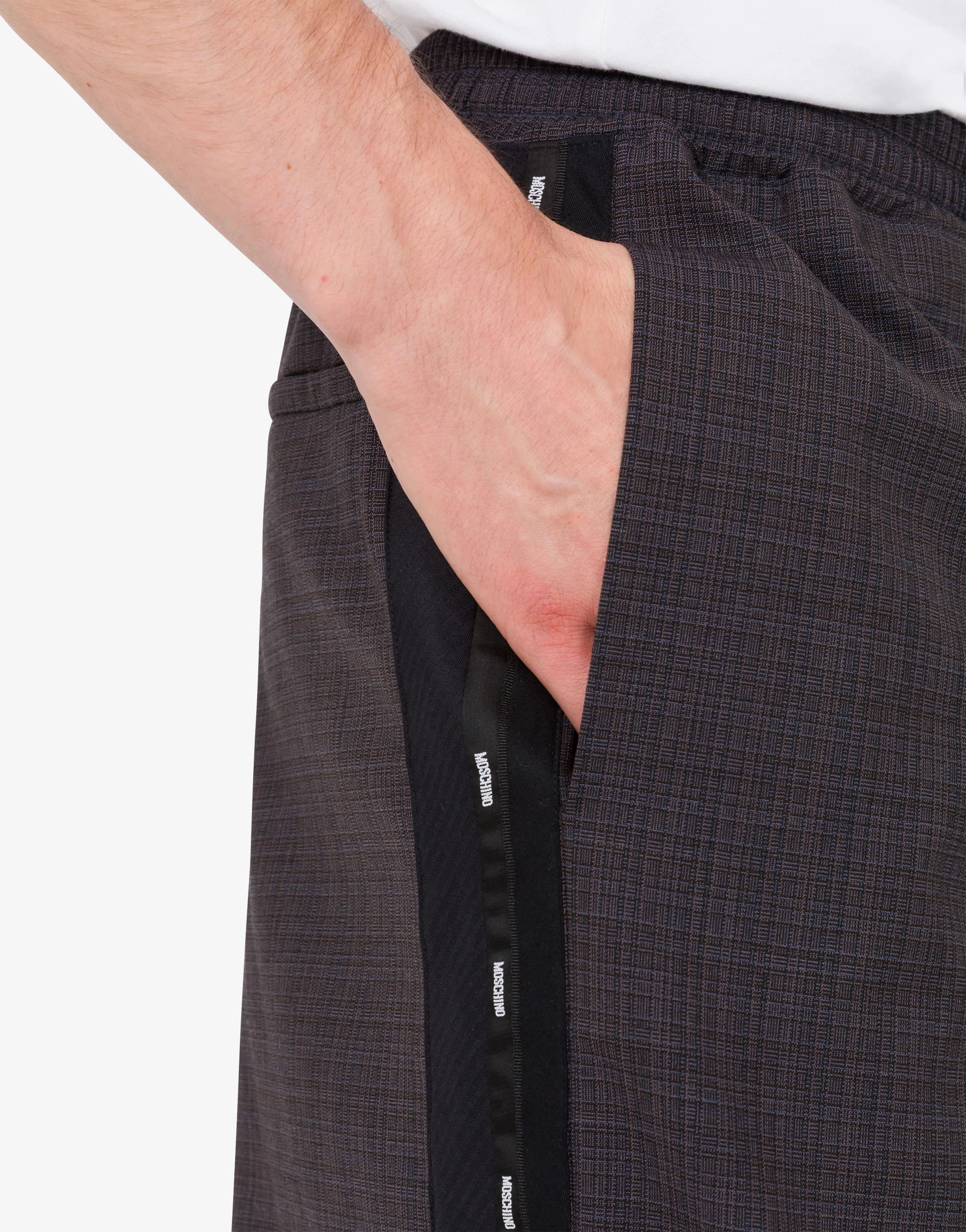 Pantalone in panno di misto lana stretch