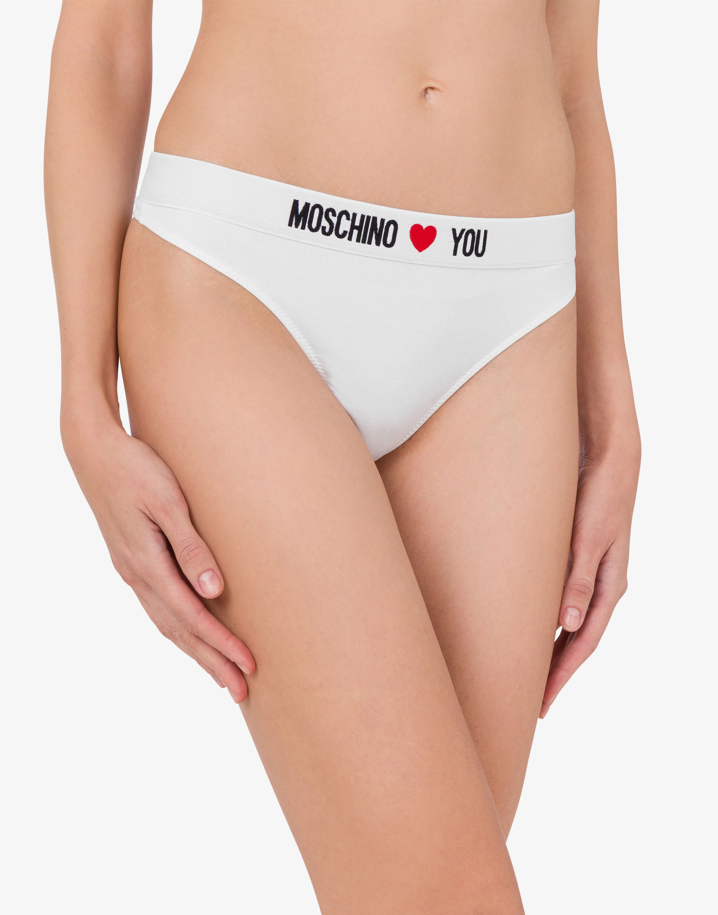 Perizoma in jersey stretch Moschino Loves You