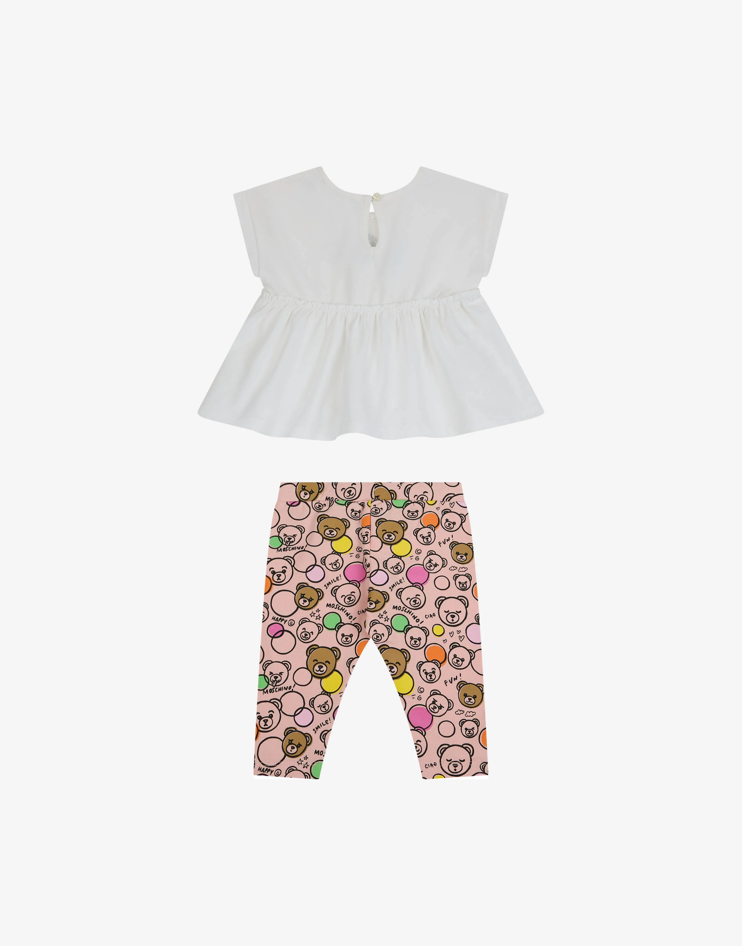 Completo t-shirt e leggings in jersey di cotone