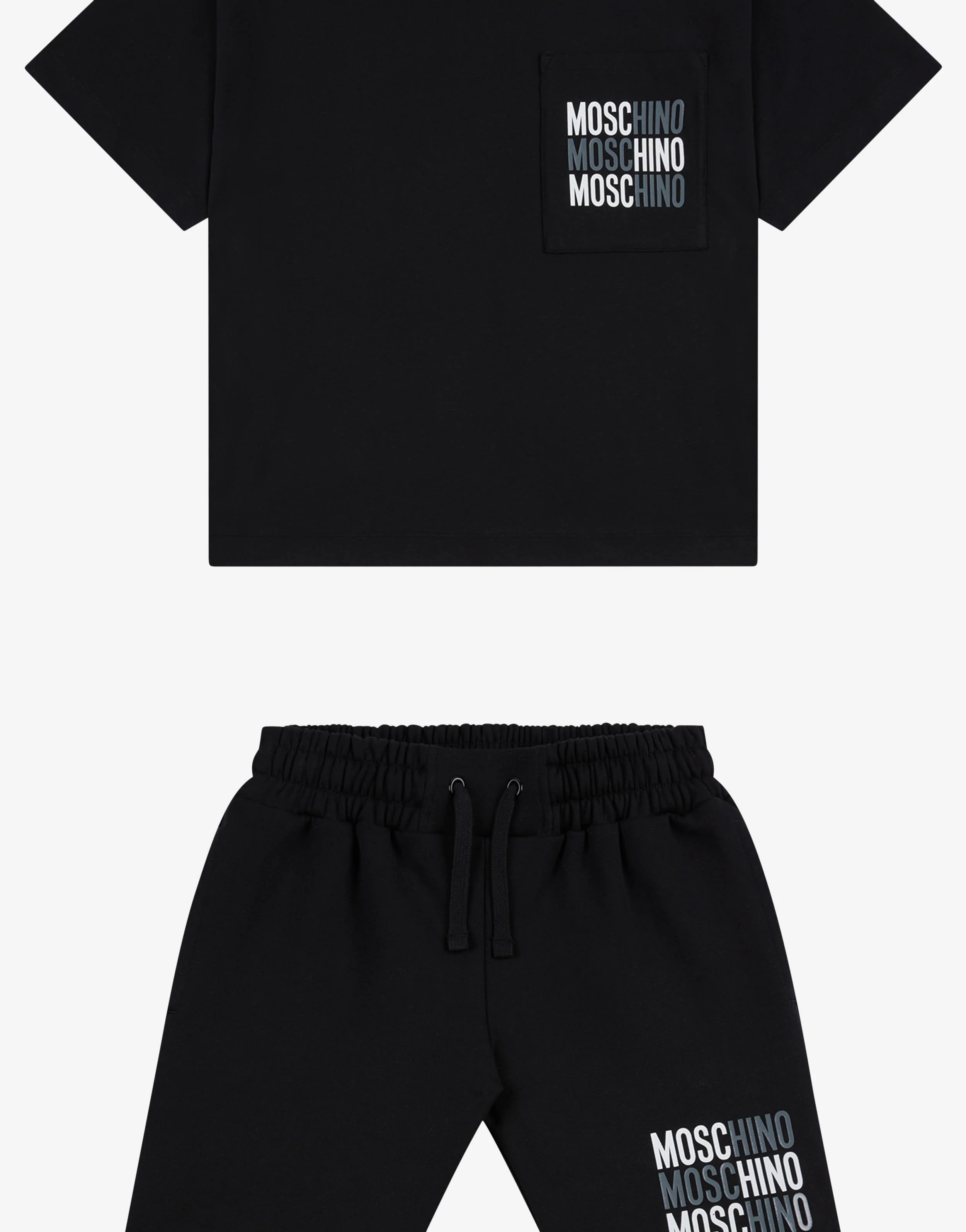 Completo maxi t-shirt e short stampati