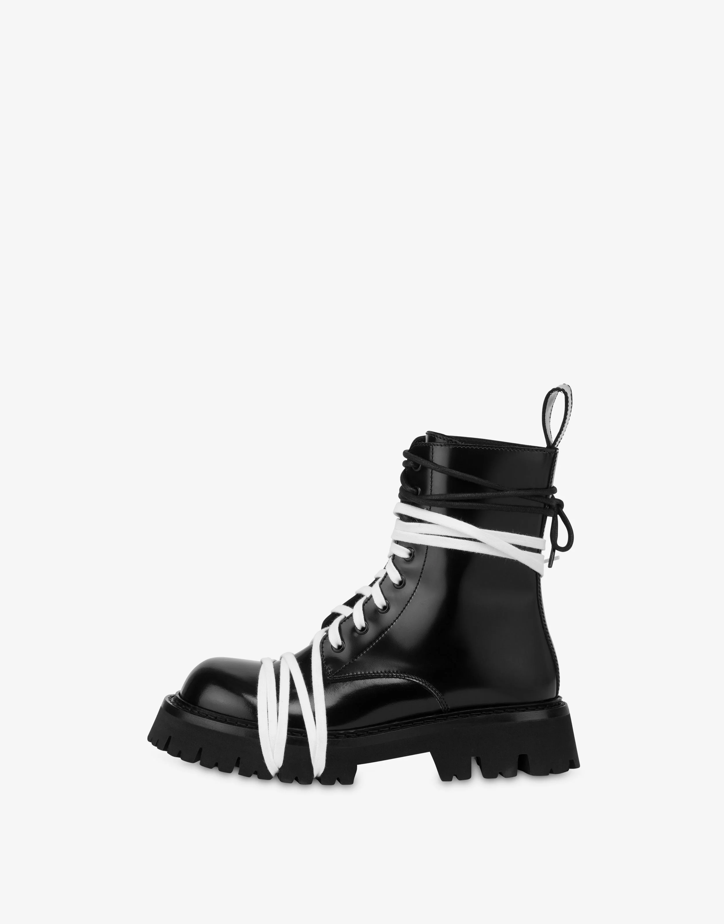 Biker boots in vitello spazzolato