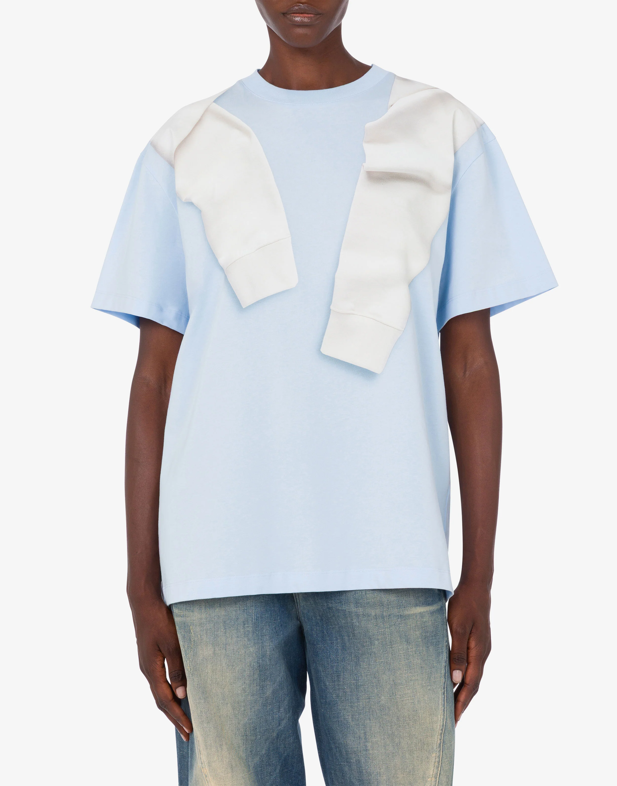 T-shirt in jersey di cotone stampata