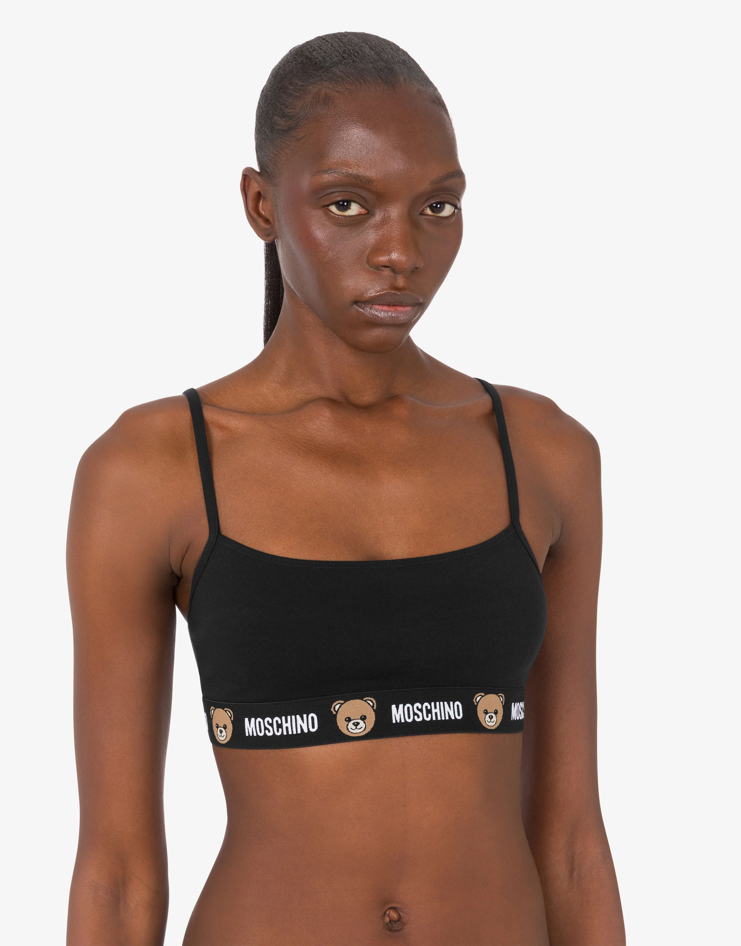 Reggiseno in jersey di cotone stretch Moschino Teddy Bear