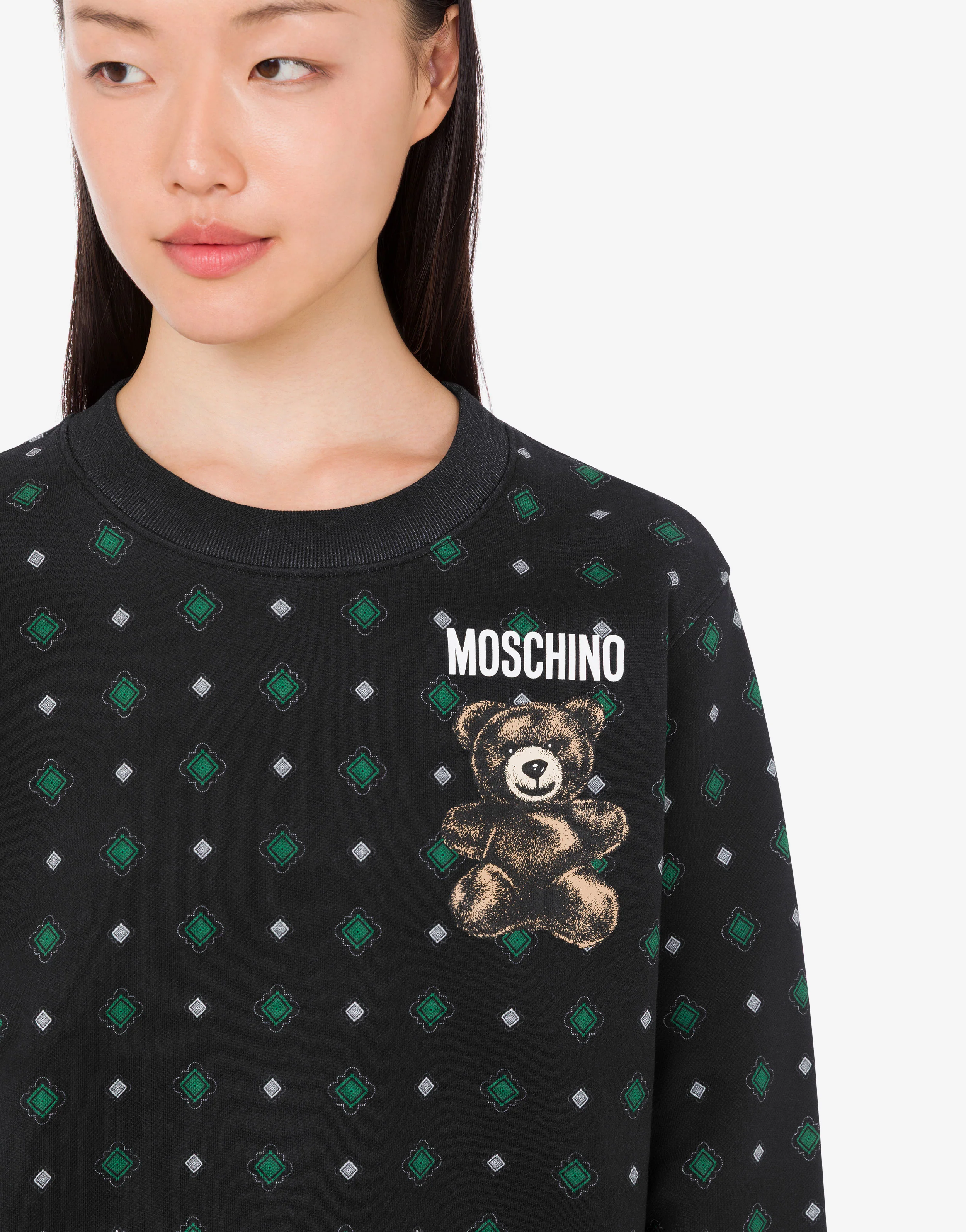 Felpa in cotone organico Moschino Teddy Bear