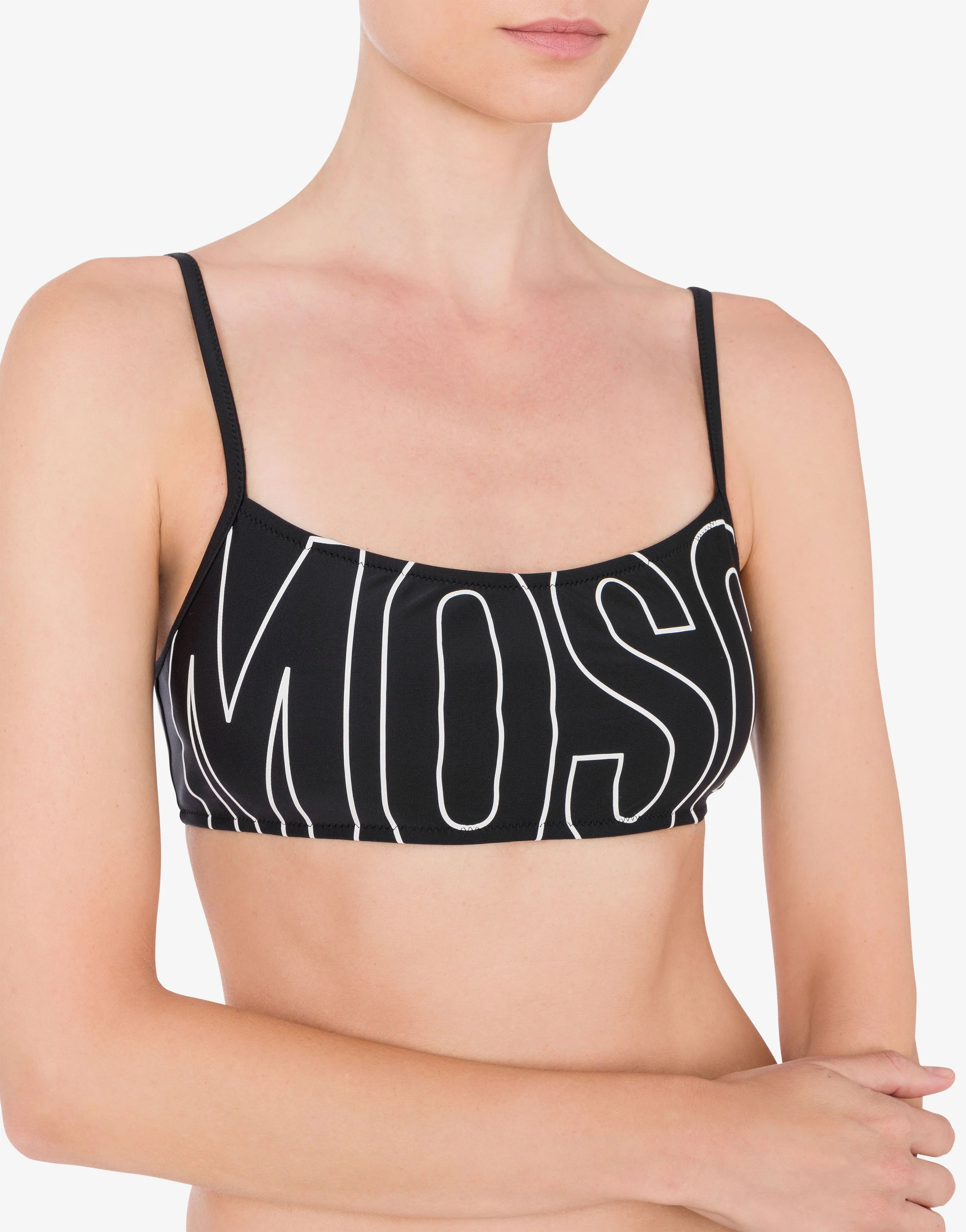 Top bikini a fascia Rubber Logo