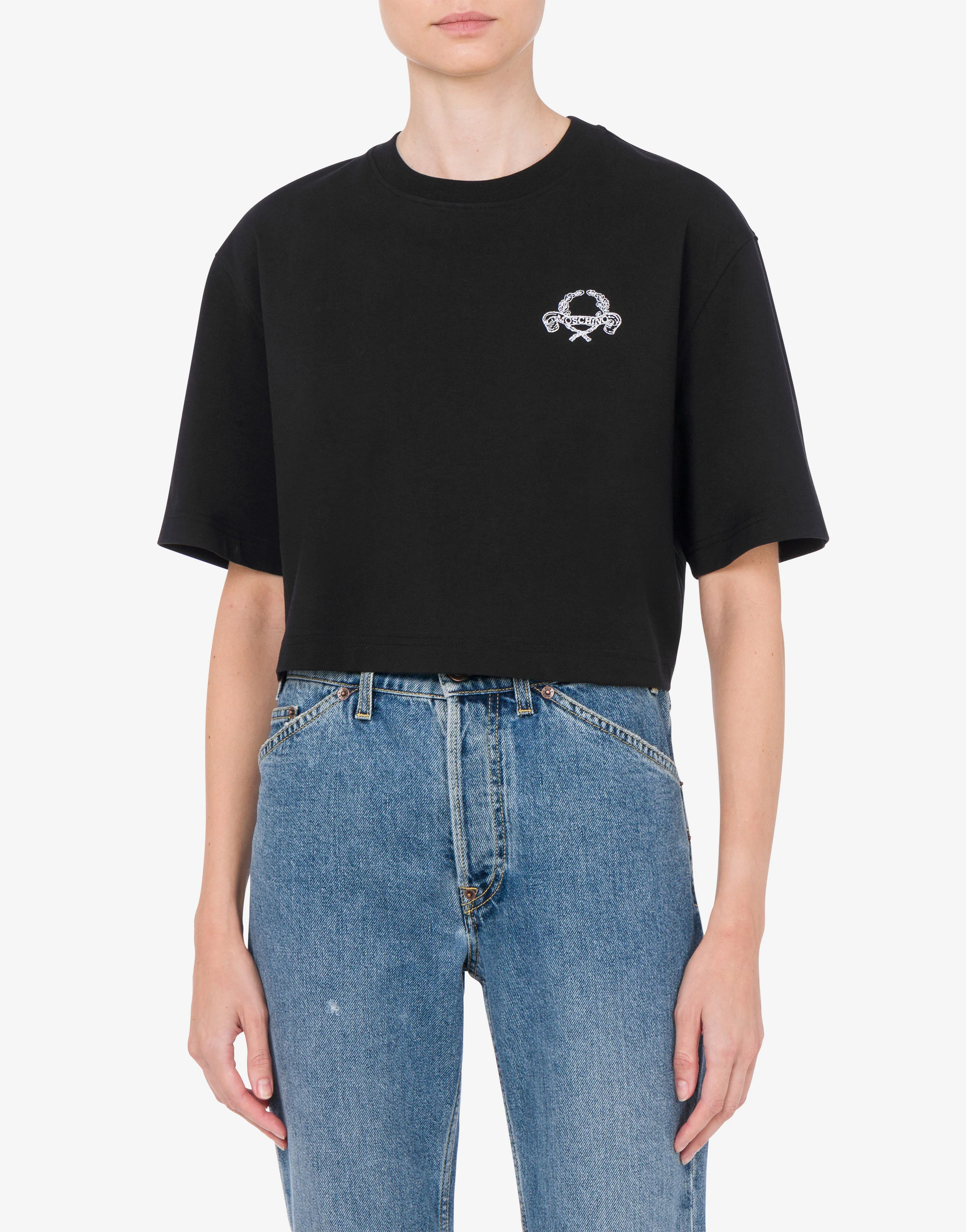 T-shirt cropped Laurel Crown Logo