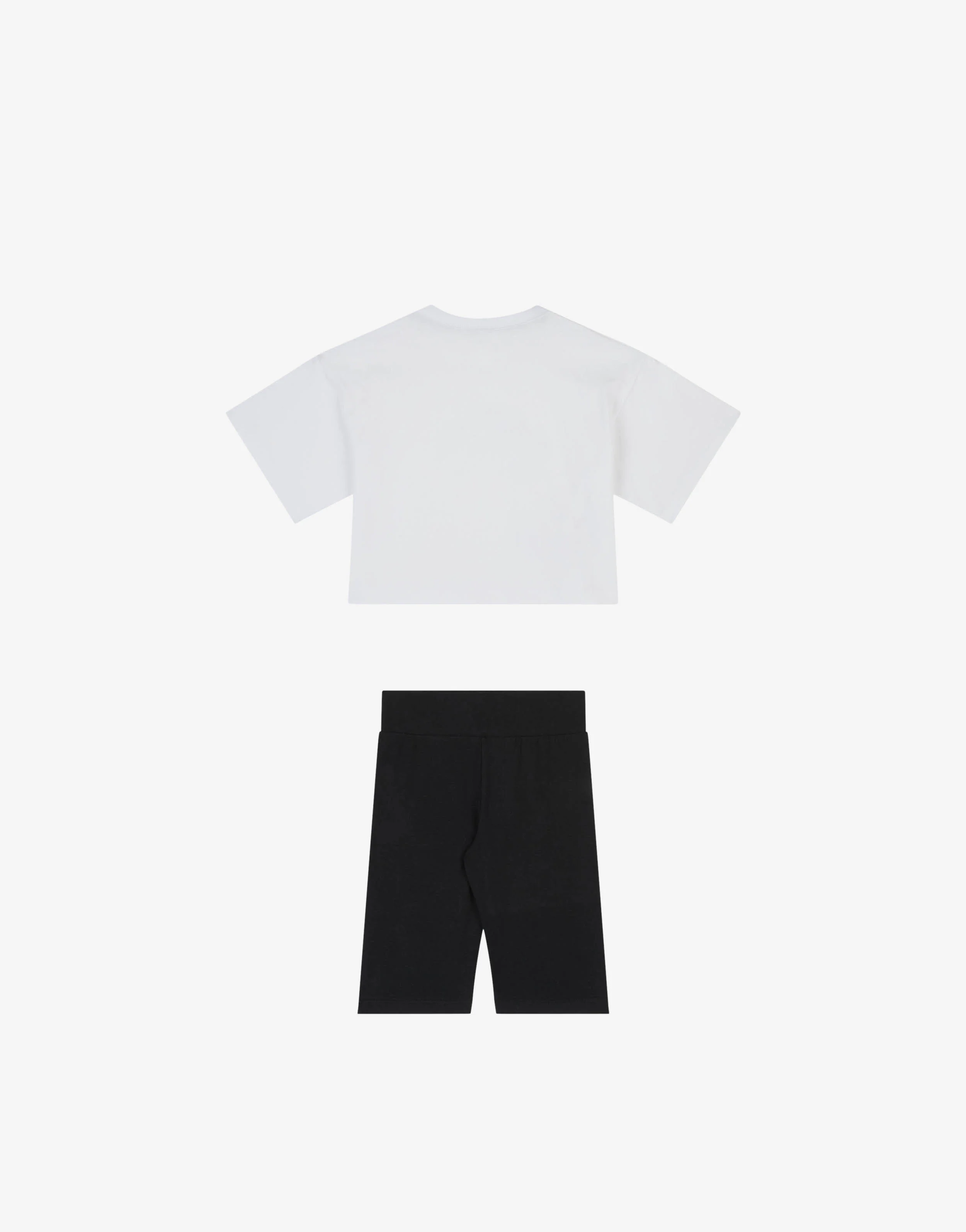 Completo t-shirt e short in jersey di cotone Moschino Teddy Bear