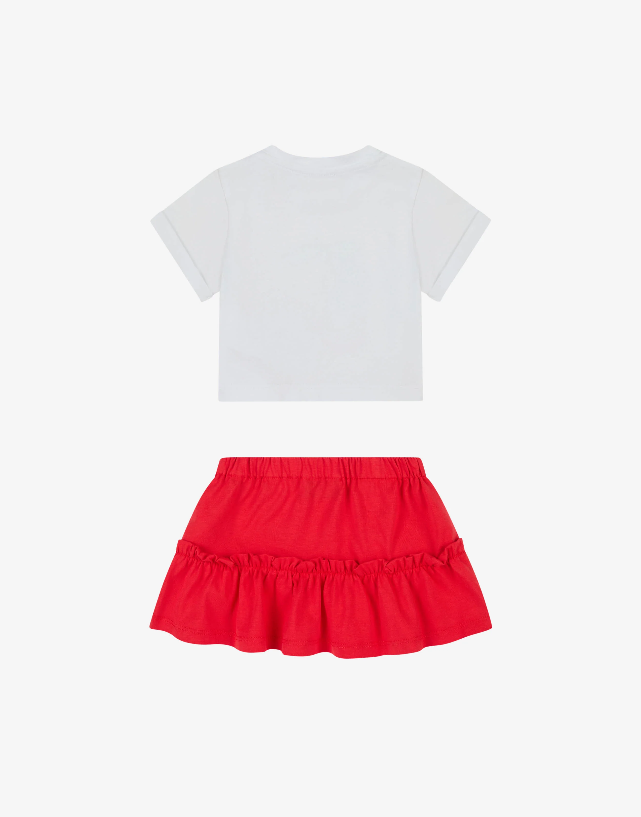 Completo t-shirt e gonna in jersey di cotone