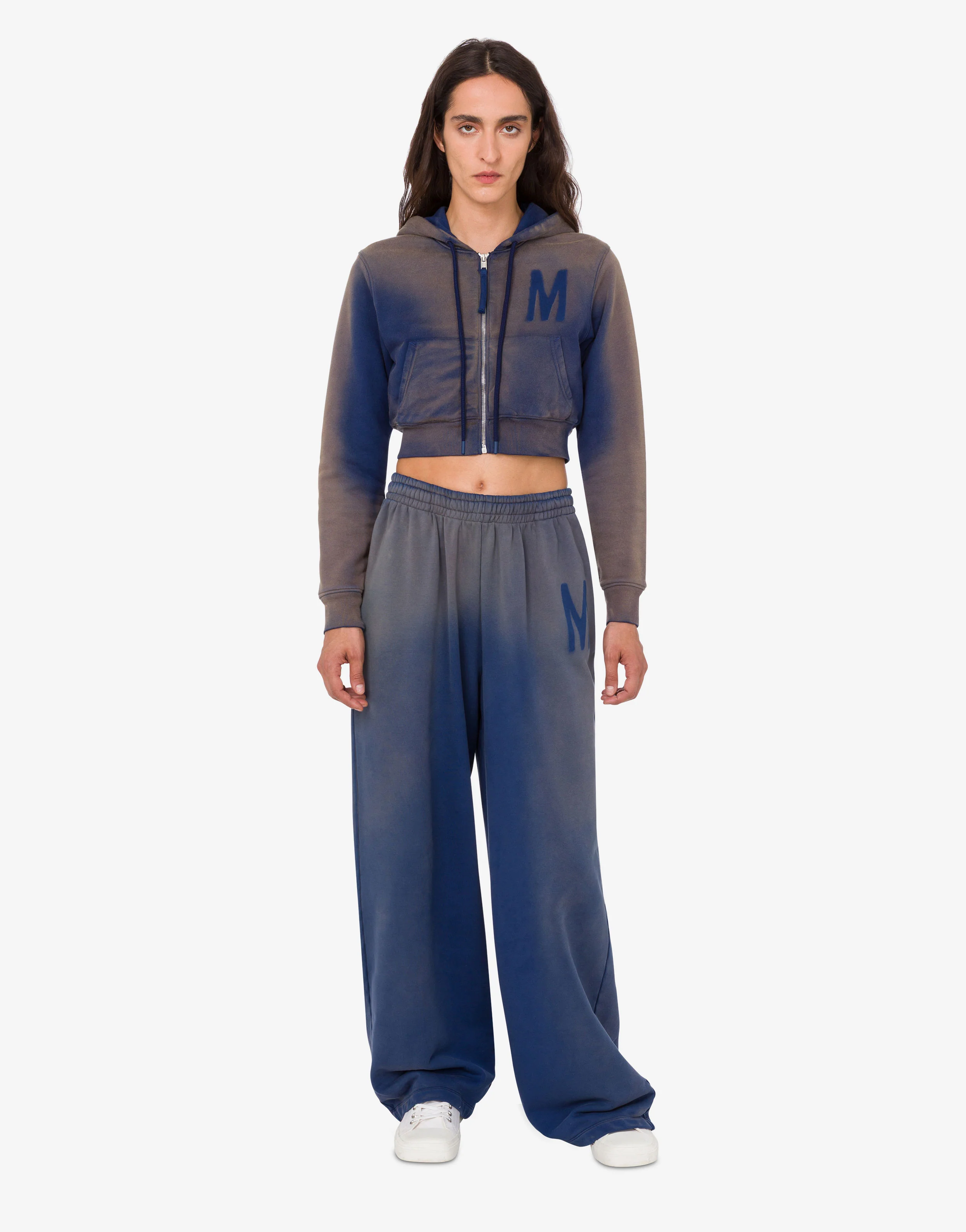 Pantalone in felpa di cotone organico stampato
