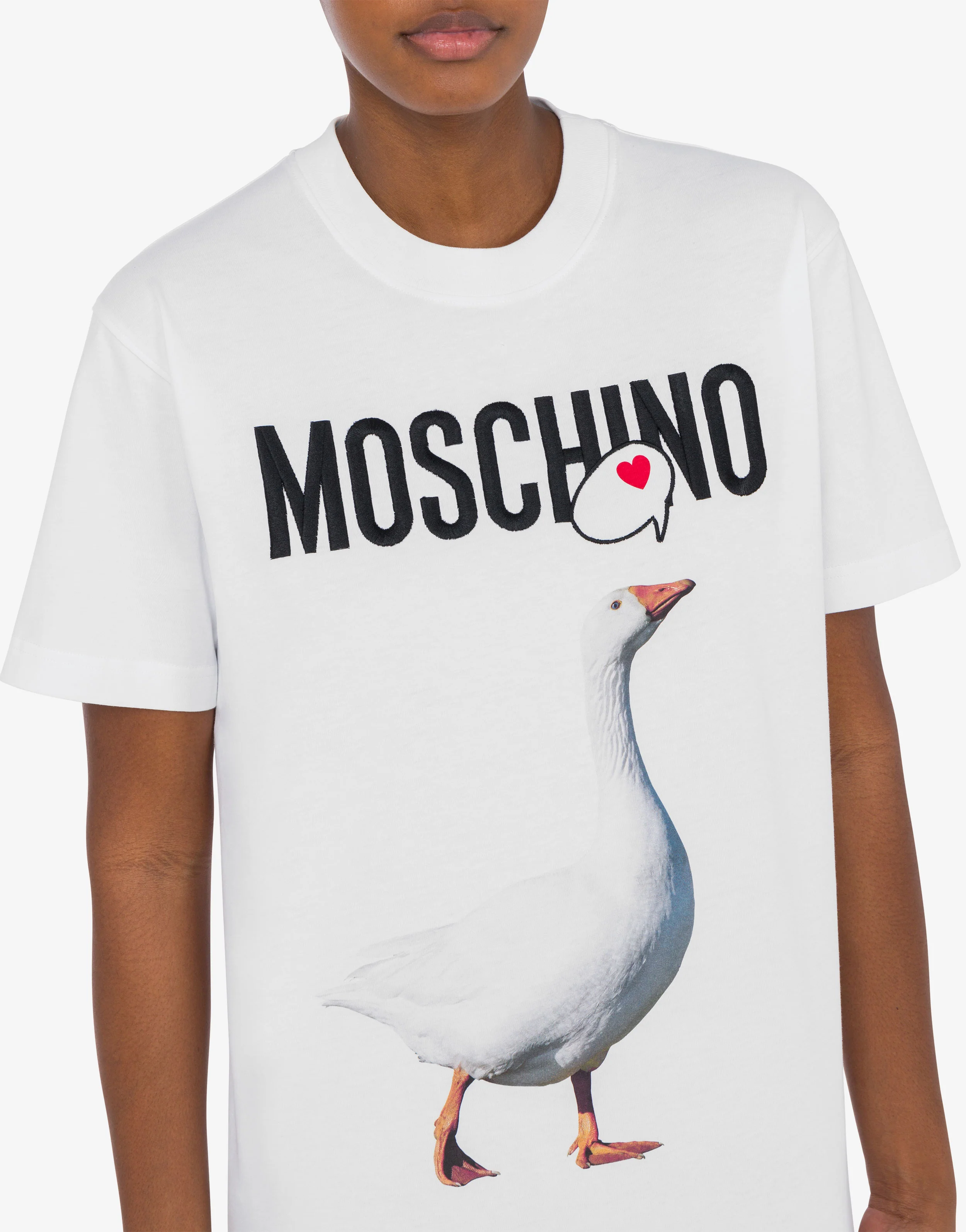 T-shirt in jersey organico Goose Print