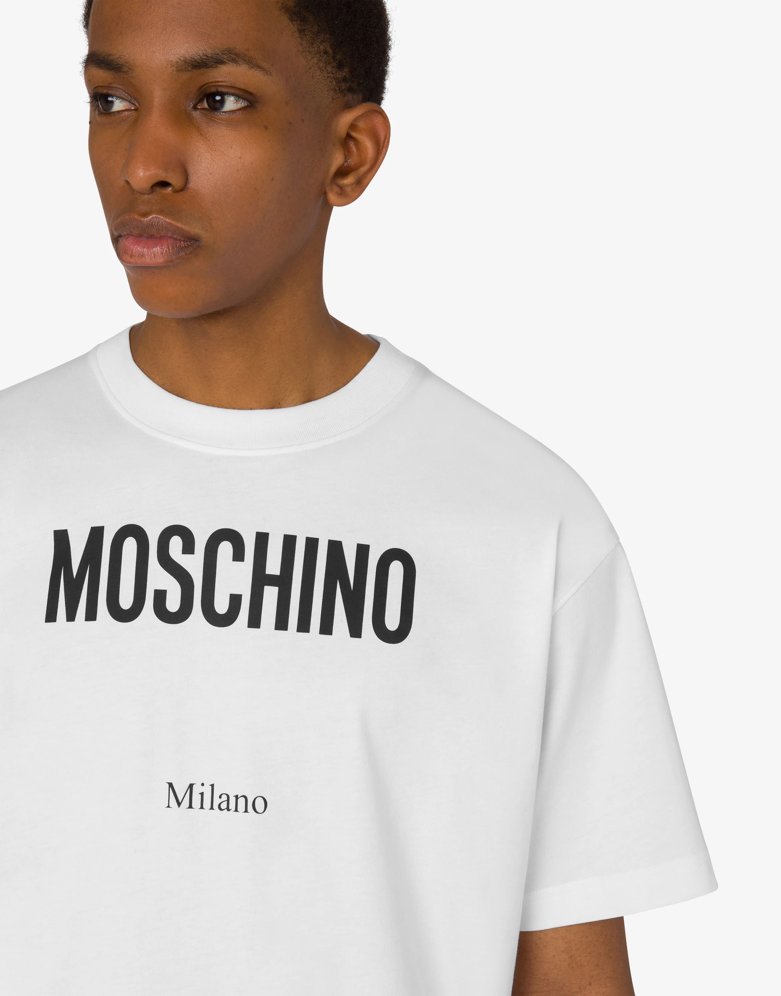 T-shirt in jersey di cotone organico stampata