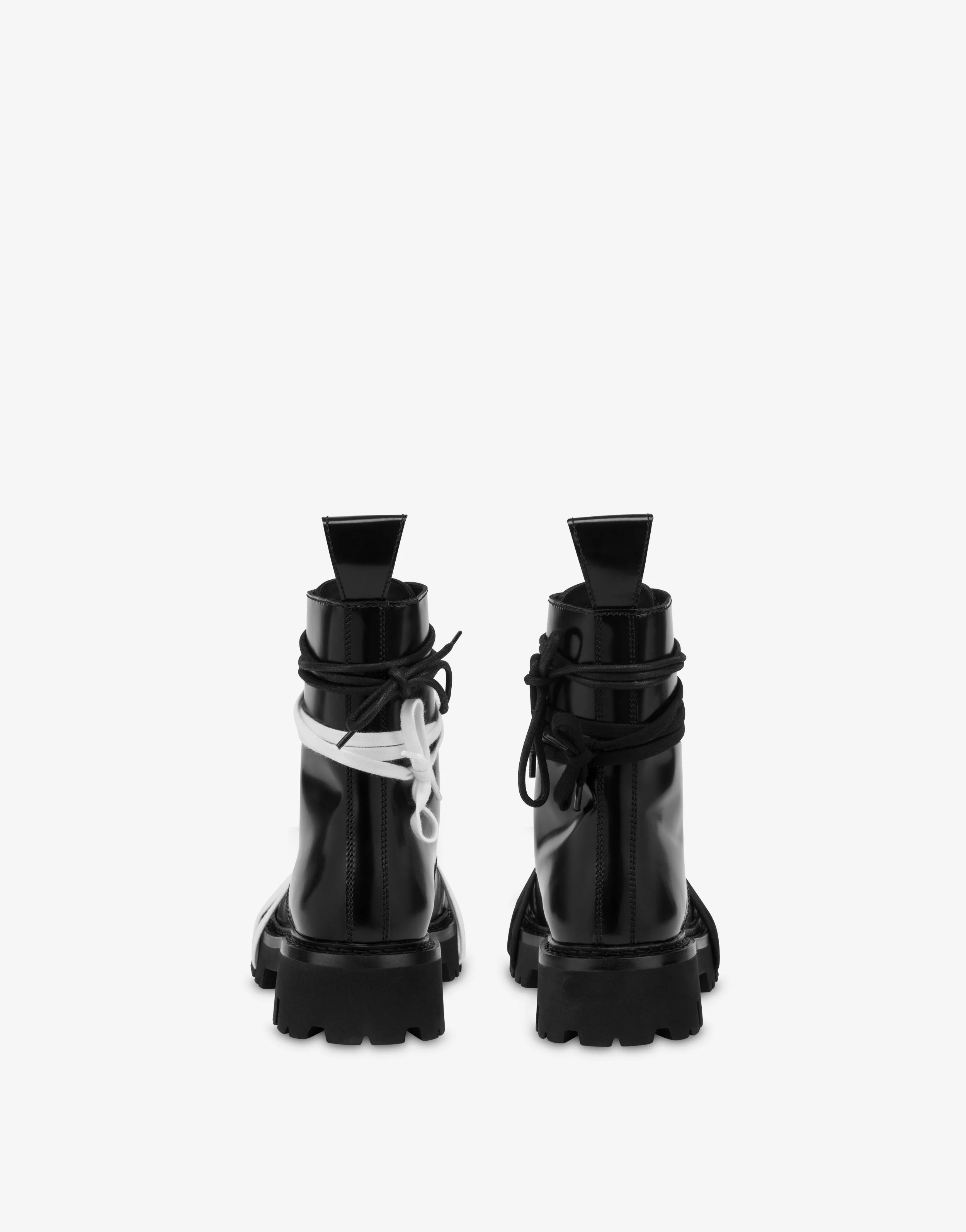 Biker boots in vitello spazzolato