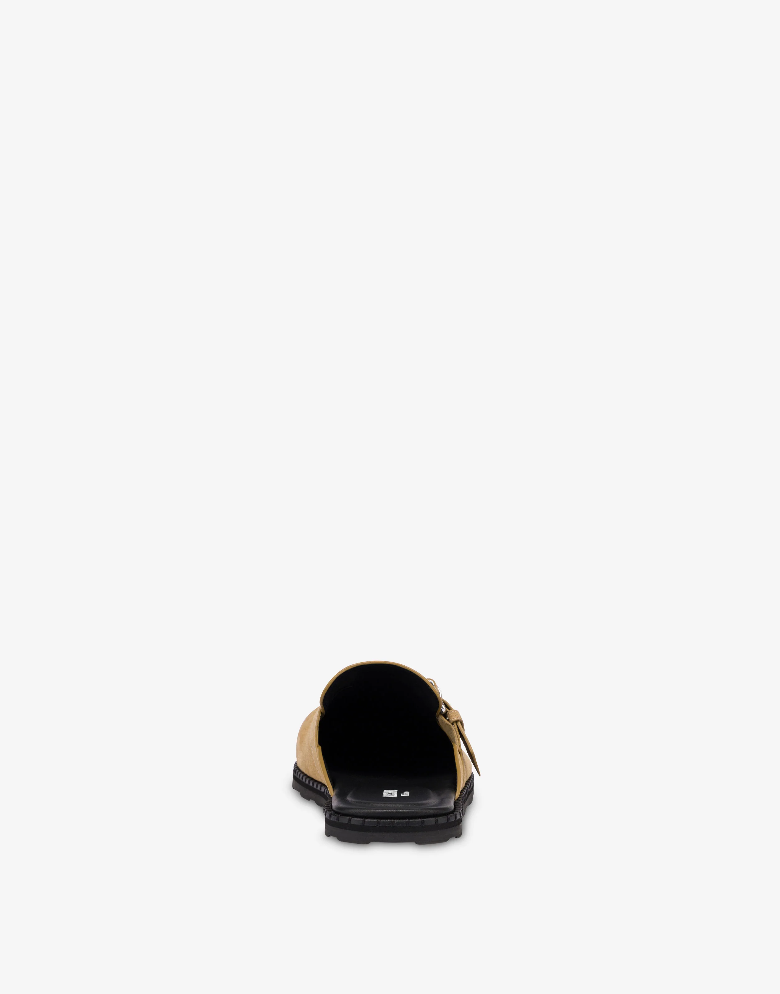 Sabot in suede con cinturino