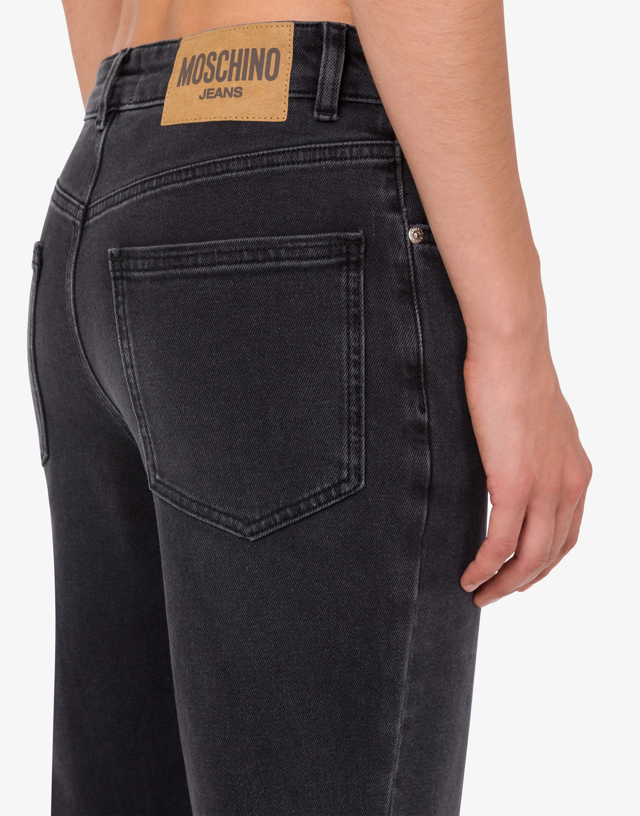 Pantalone in denim di cotone stretch