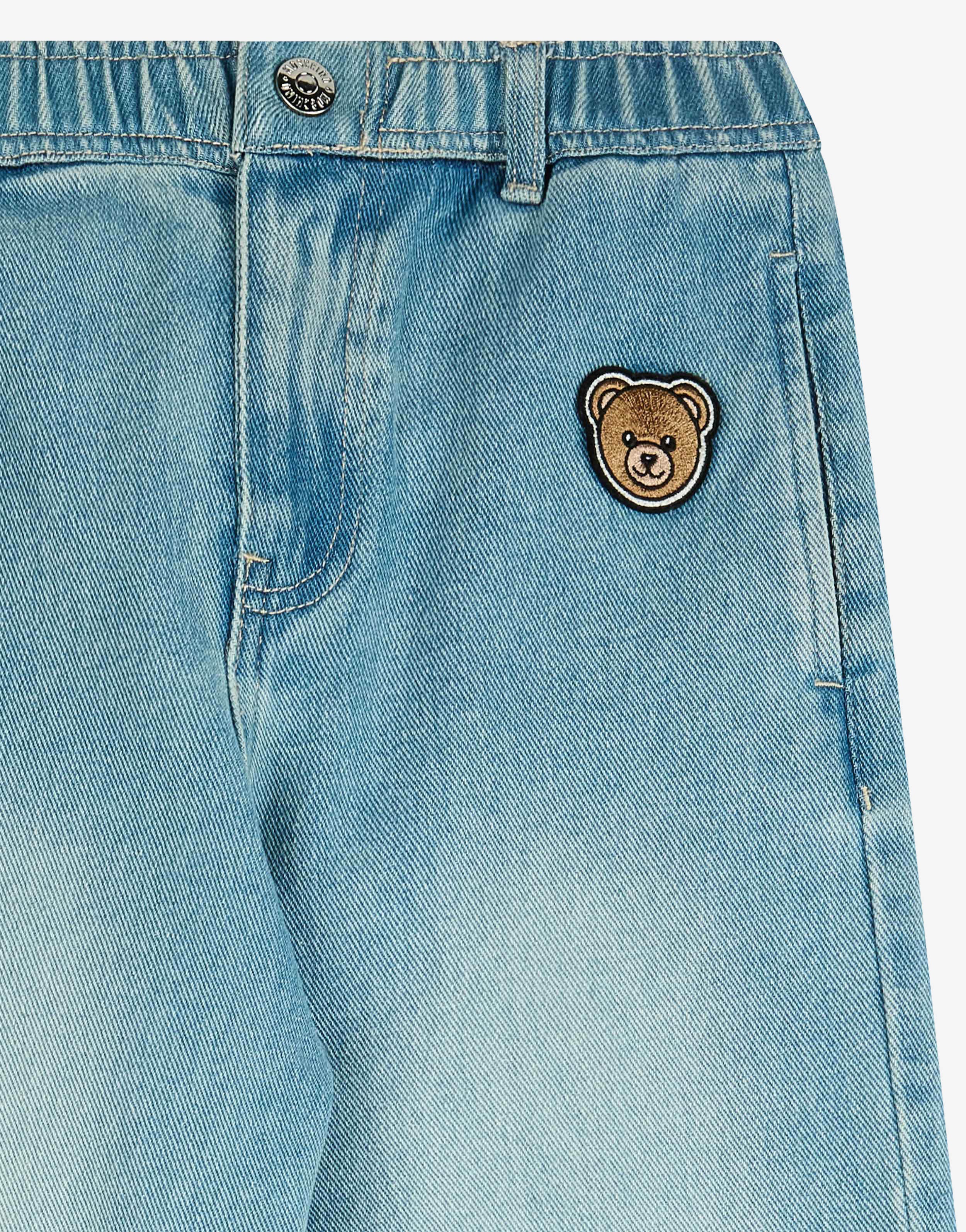 Pantalone in denim con patch