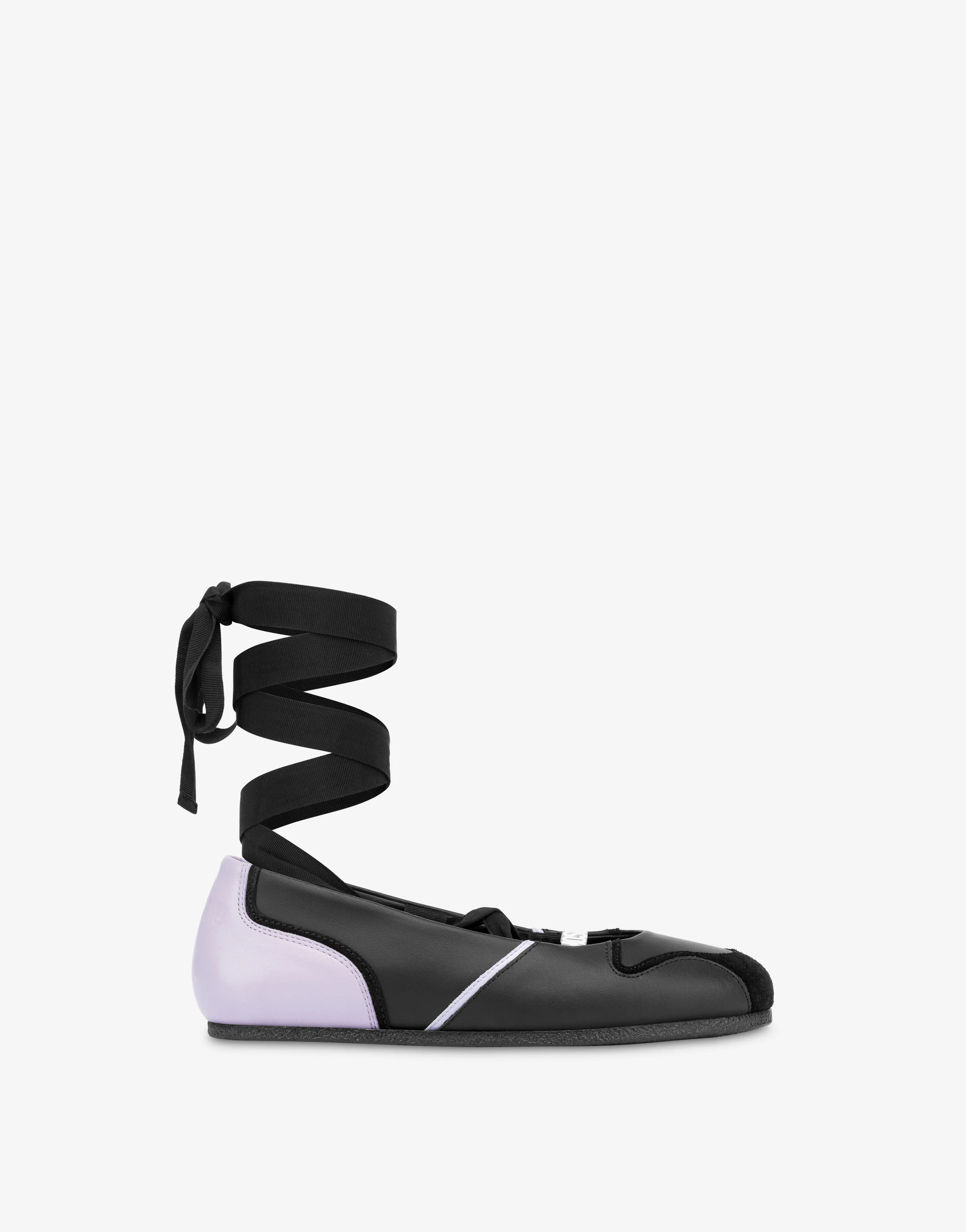 Ballerine in vitello e suede