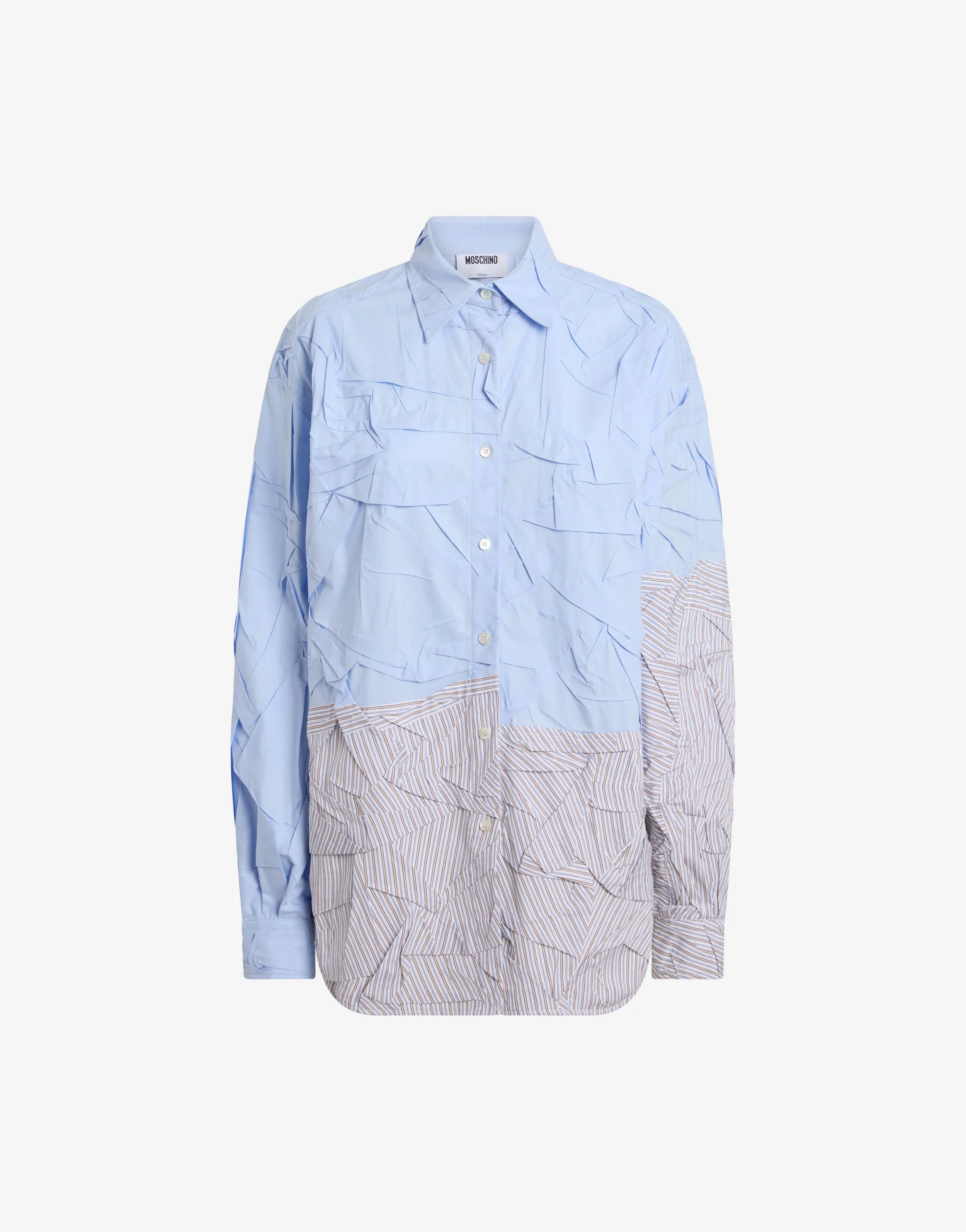 Camicia in popeline di cotone stretch