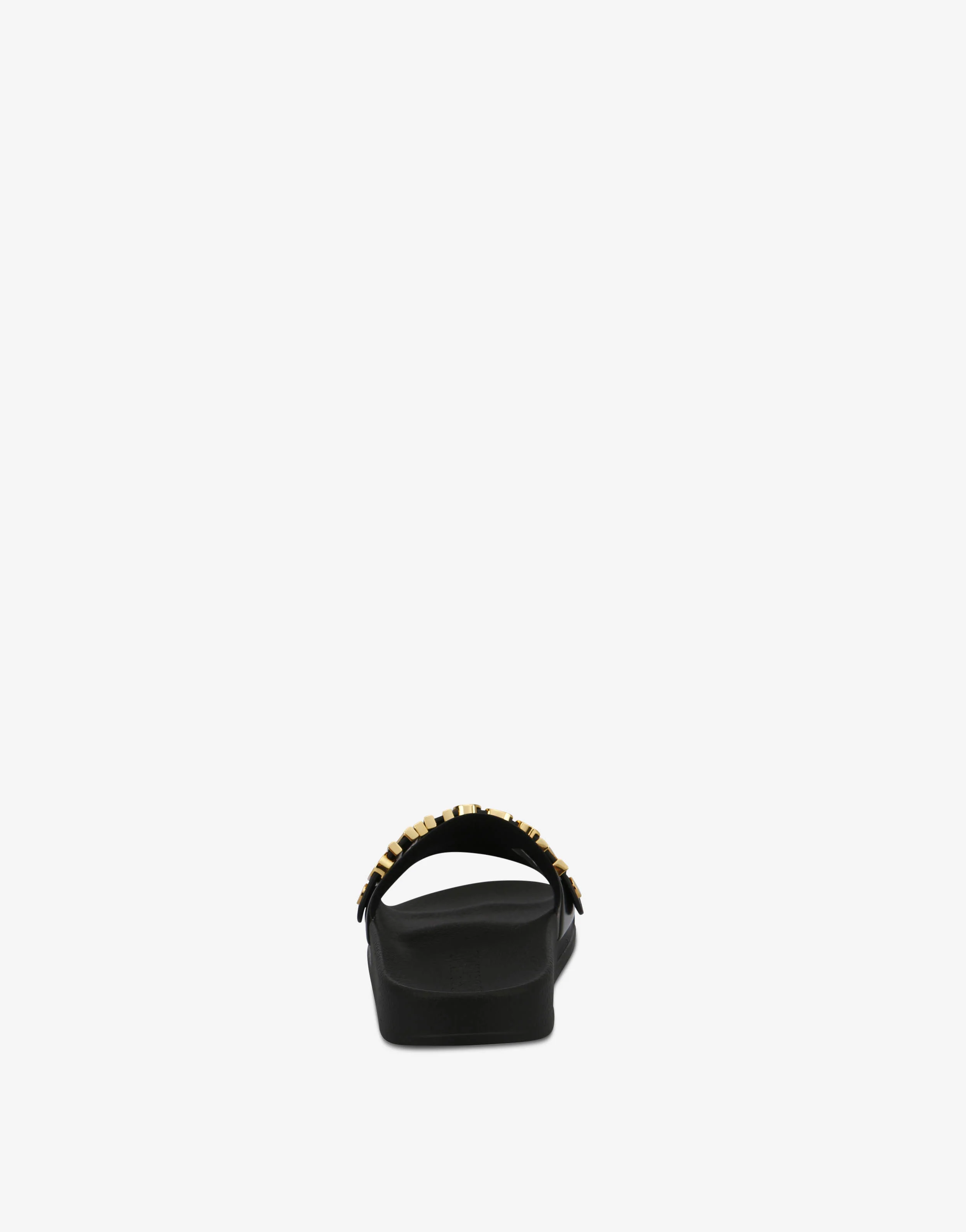 Slide sandal in PVC con logo Lettering