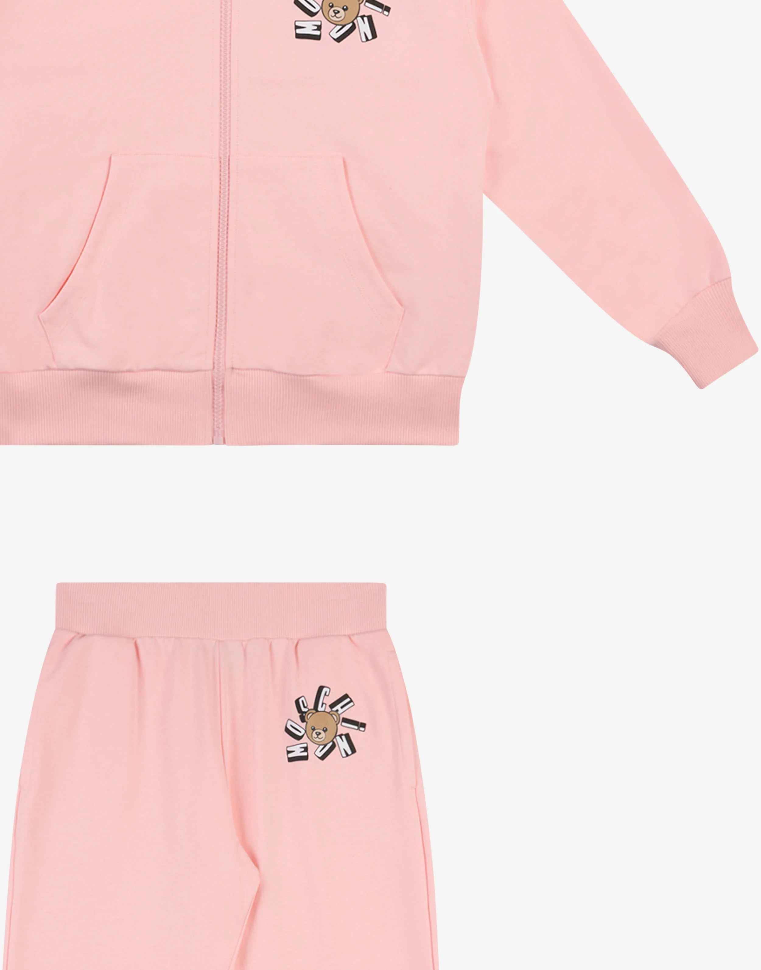 Completo tuta in felpa di cotone Moschino Teddy Bear