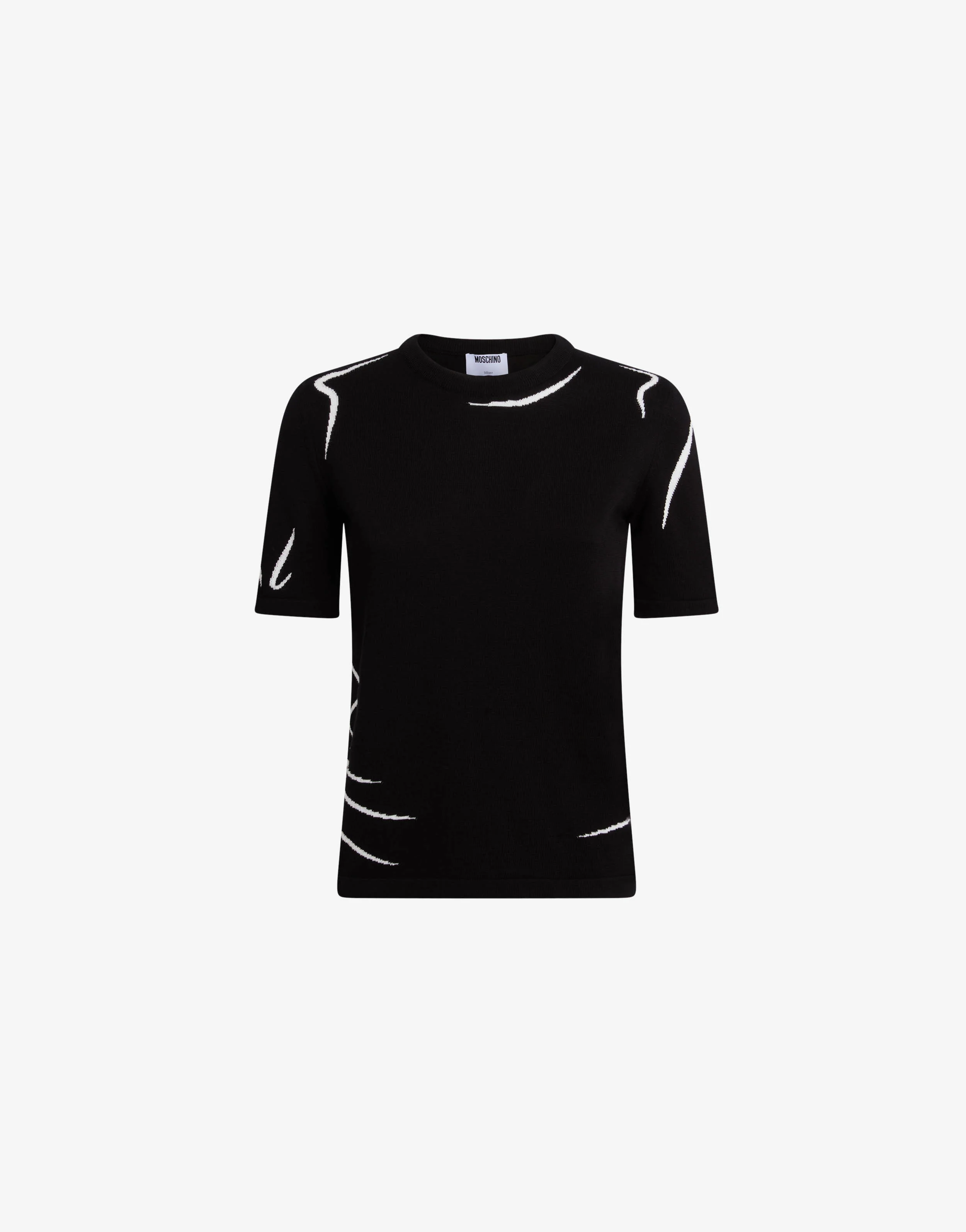 Maglia in puro cotone intarsiata
