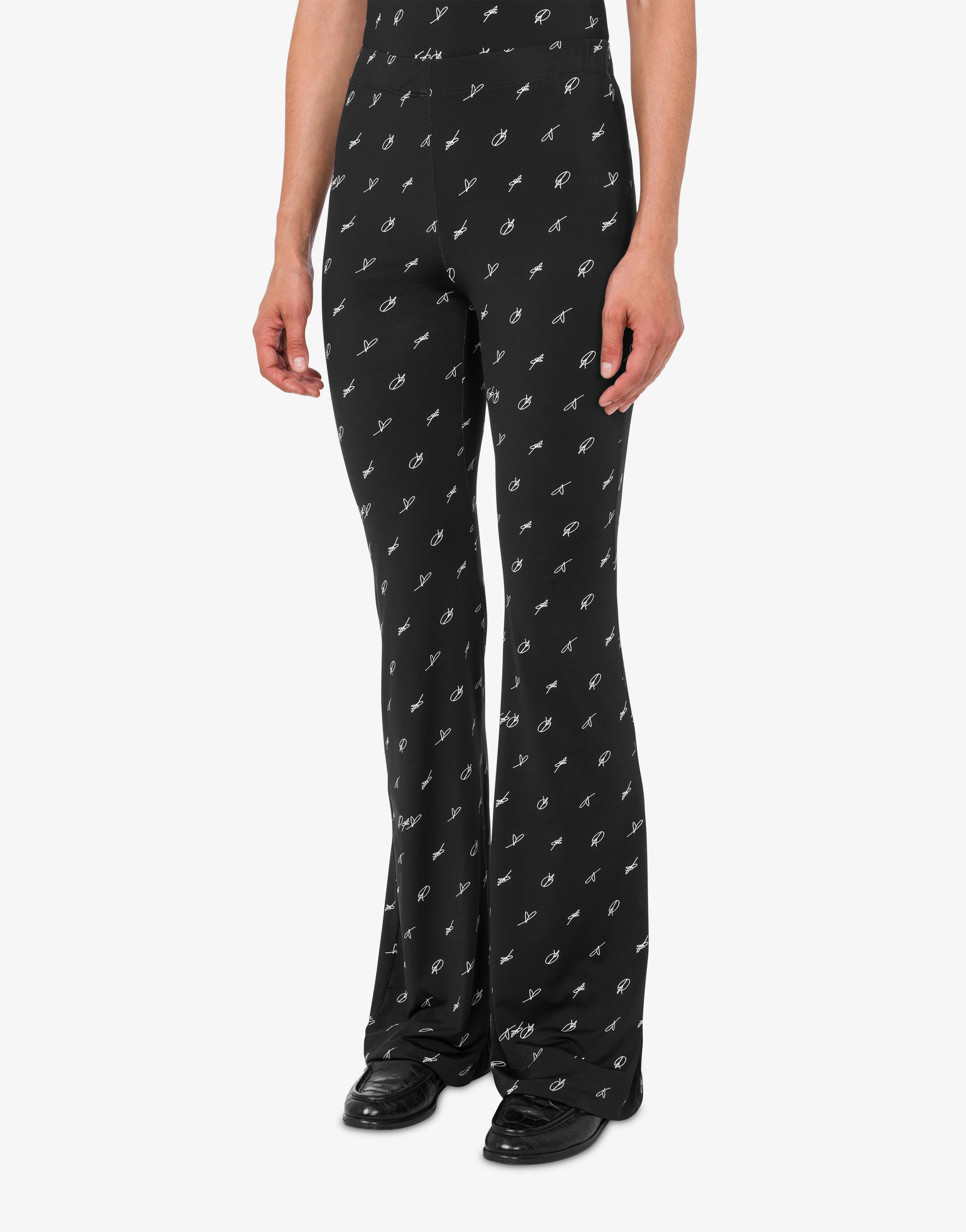 Leggings in jersey tecnico stampato