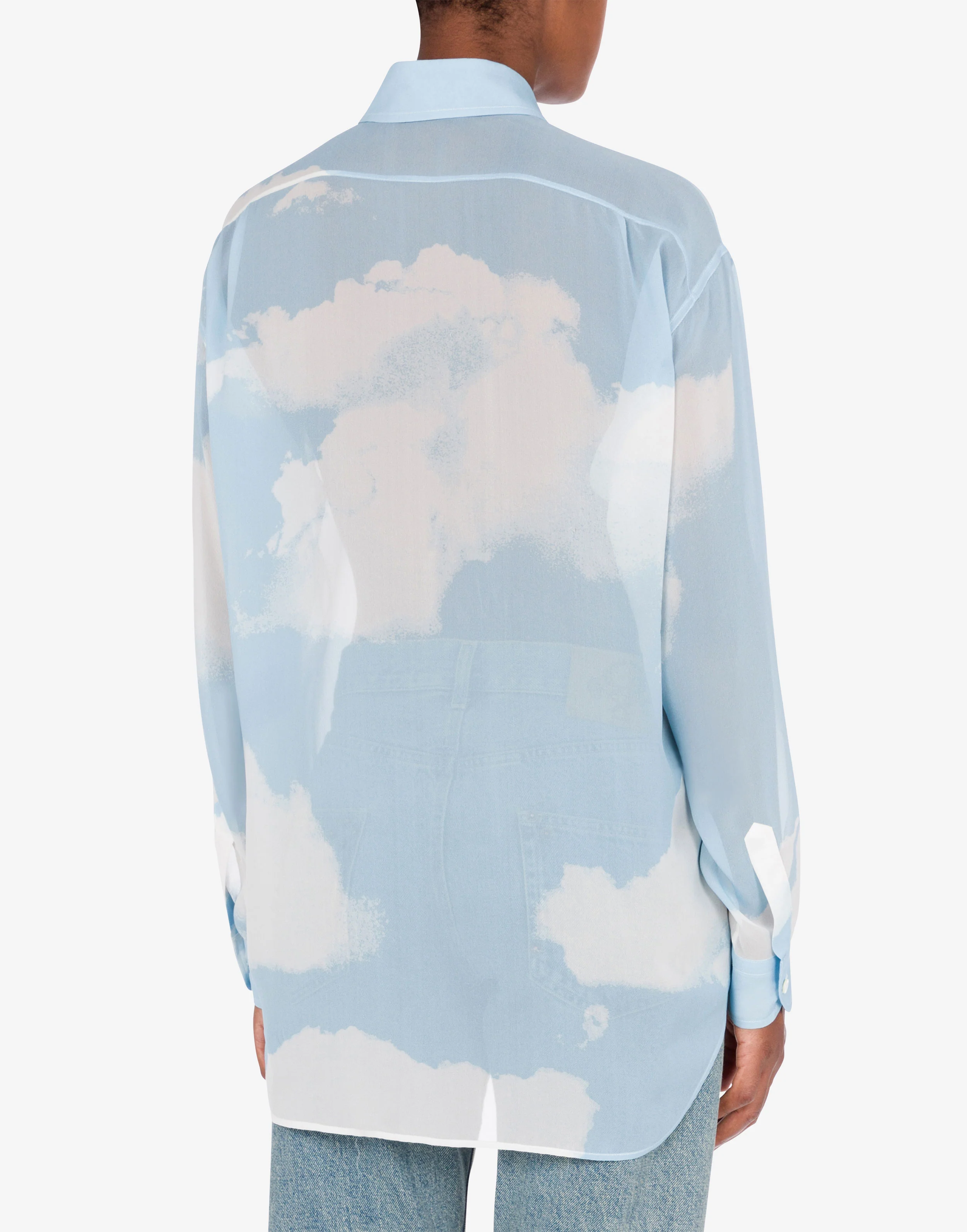 Camicia in georgette In The Cloud