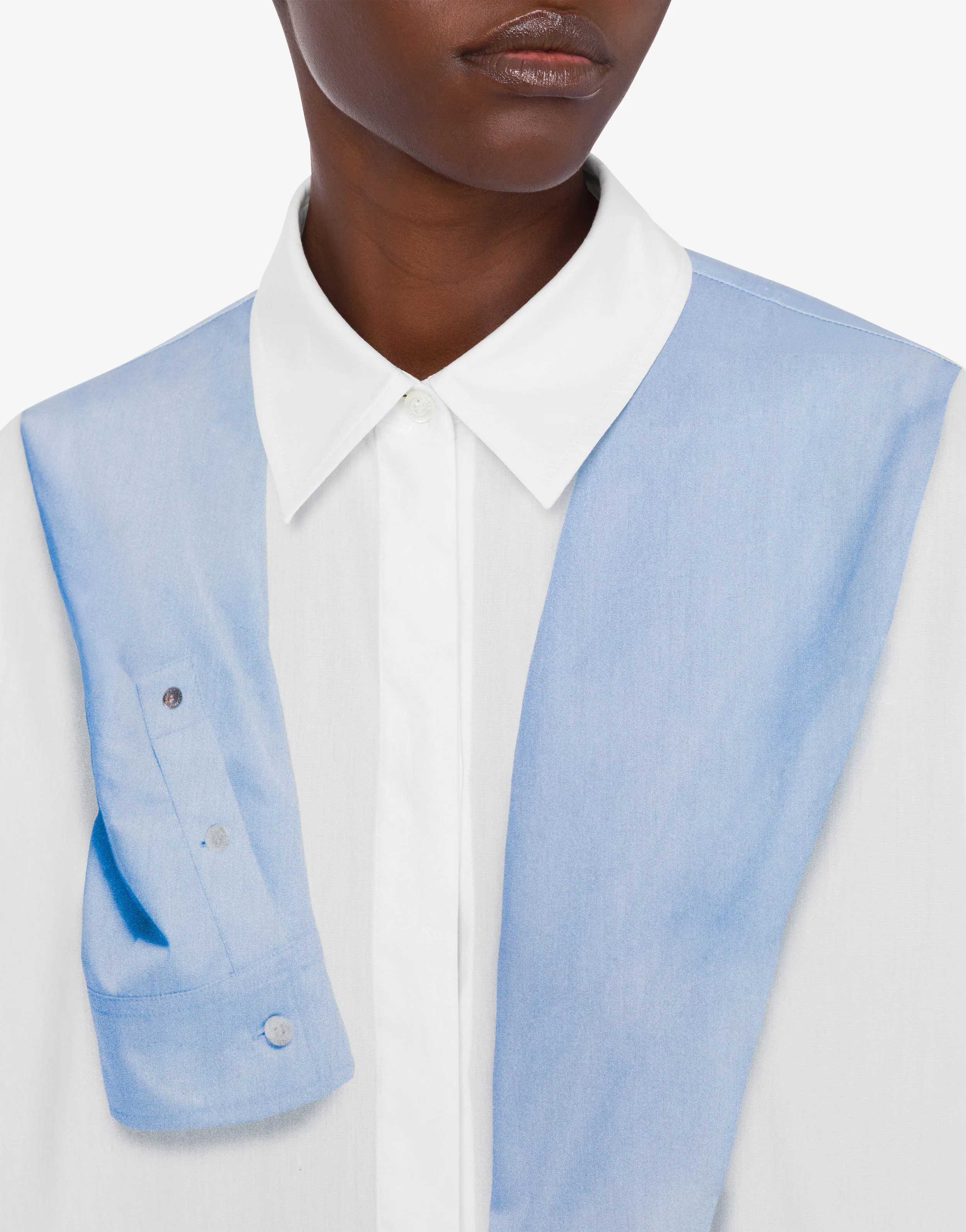 Camicia in popeline di cotone stampata