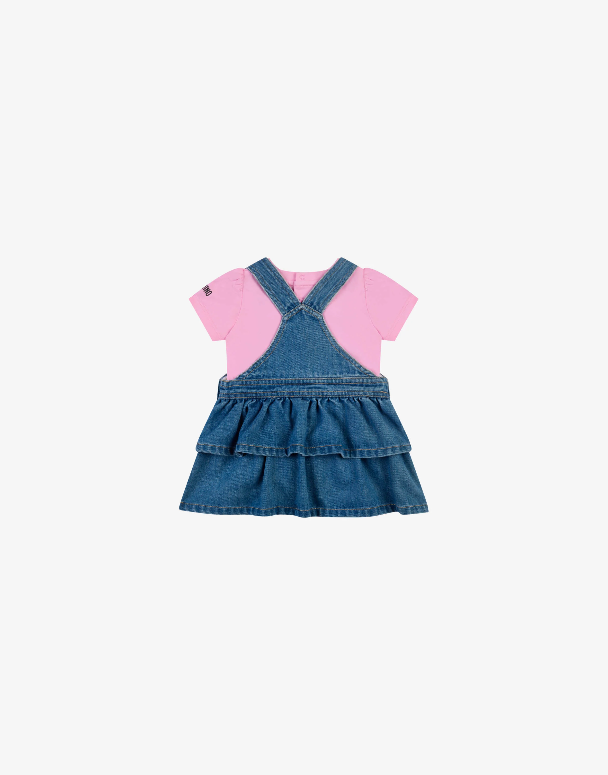 Completo t-shirt e salopette Moschino Teddy Bear