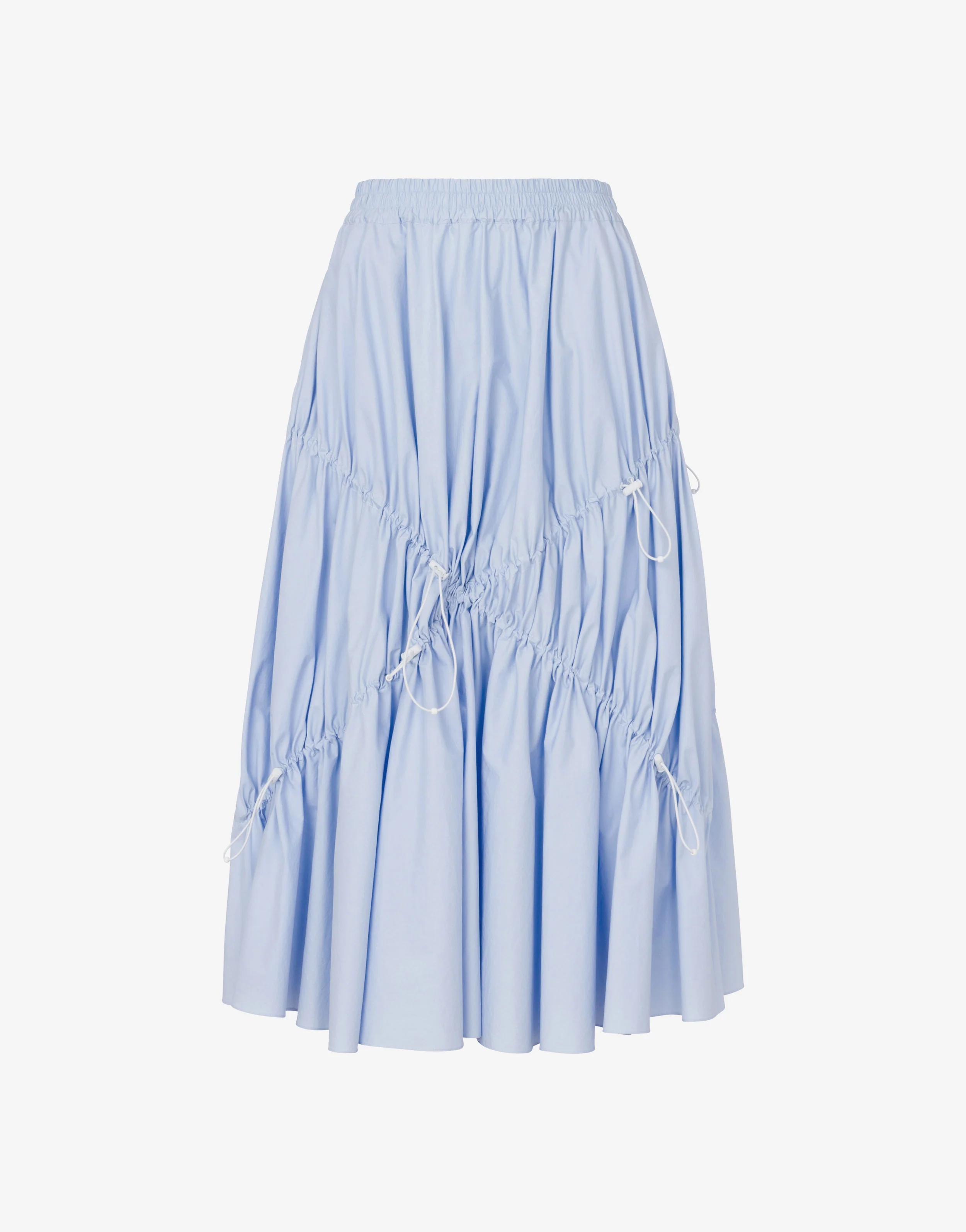 Gonna in popeline di cotone stretch