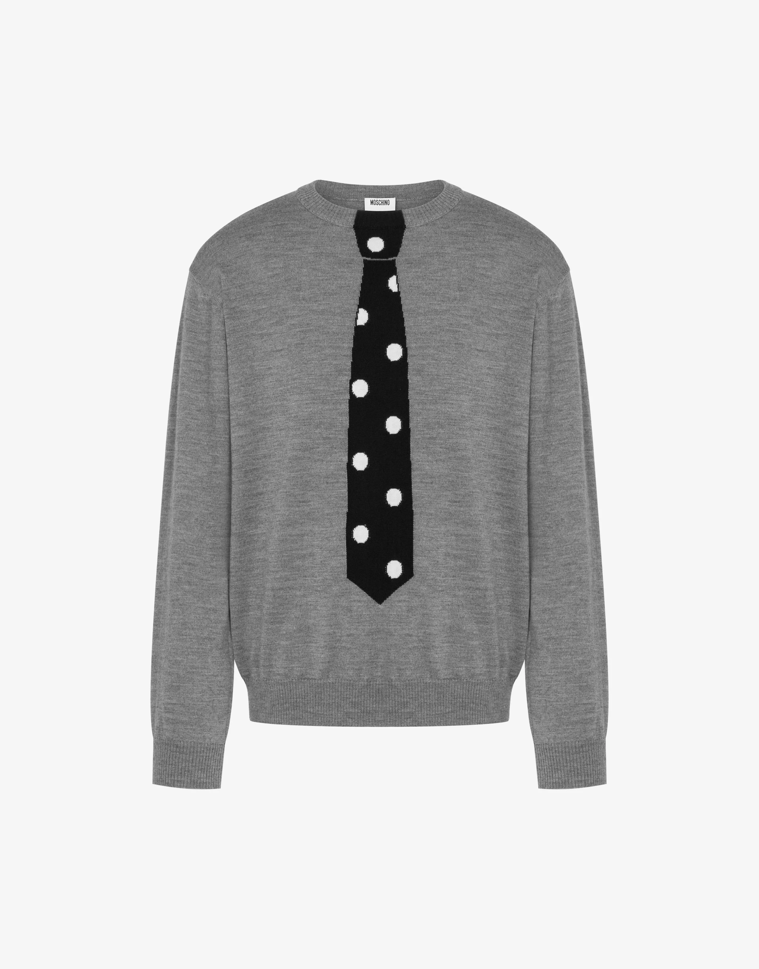 Pullover in lana merino extrafine intarsiato