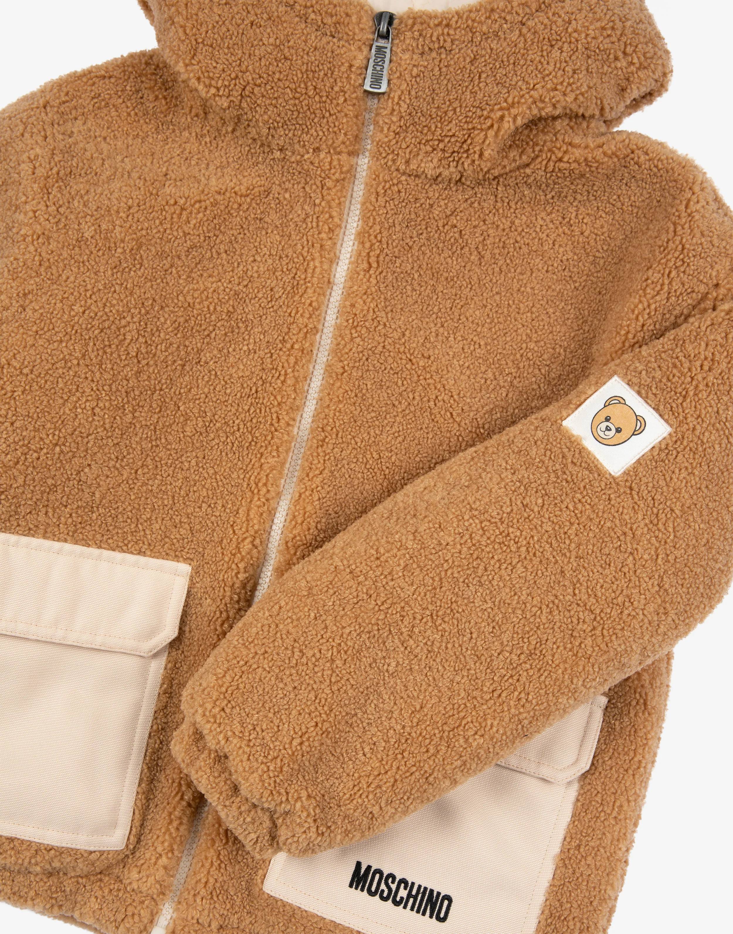 Giacca in tessuto soft con cappuccio