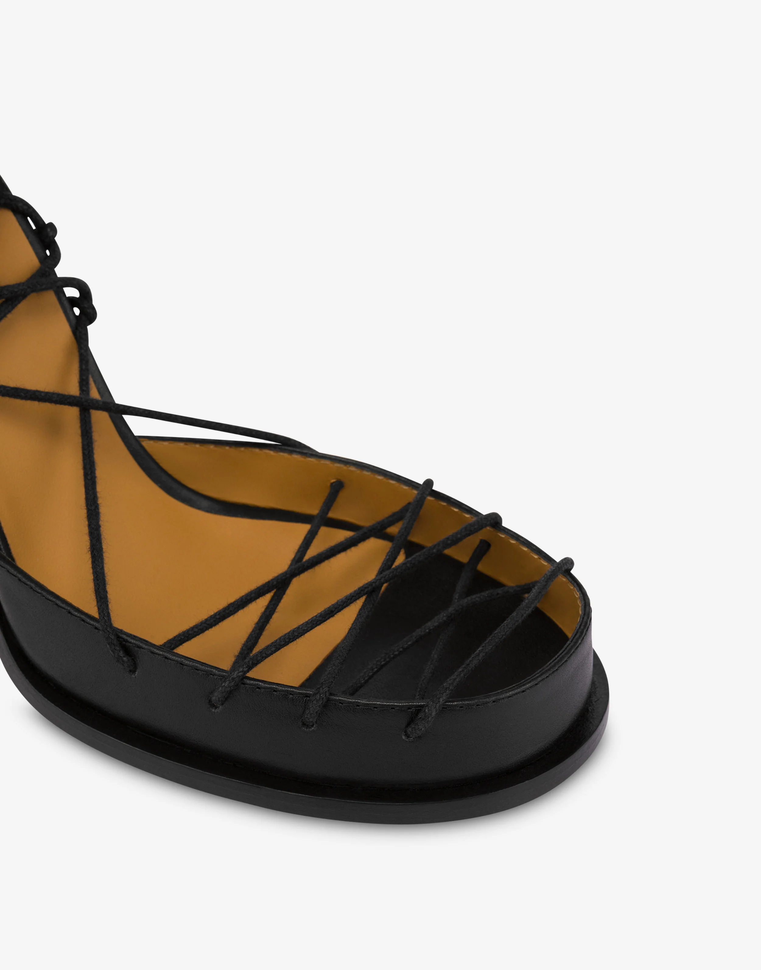 Sandali alti in vitello Laced
