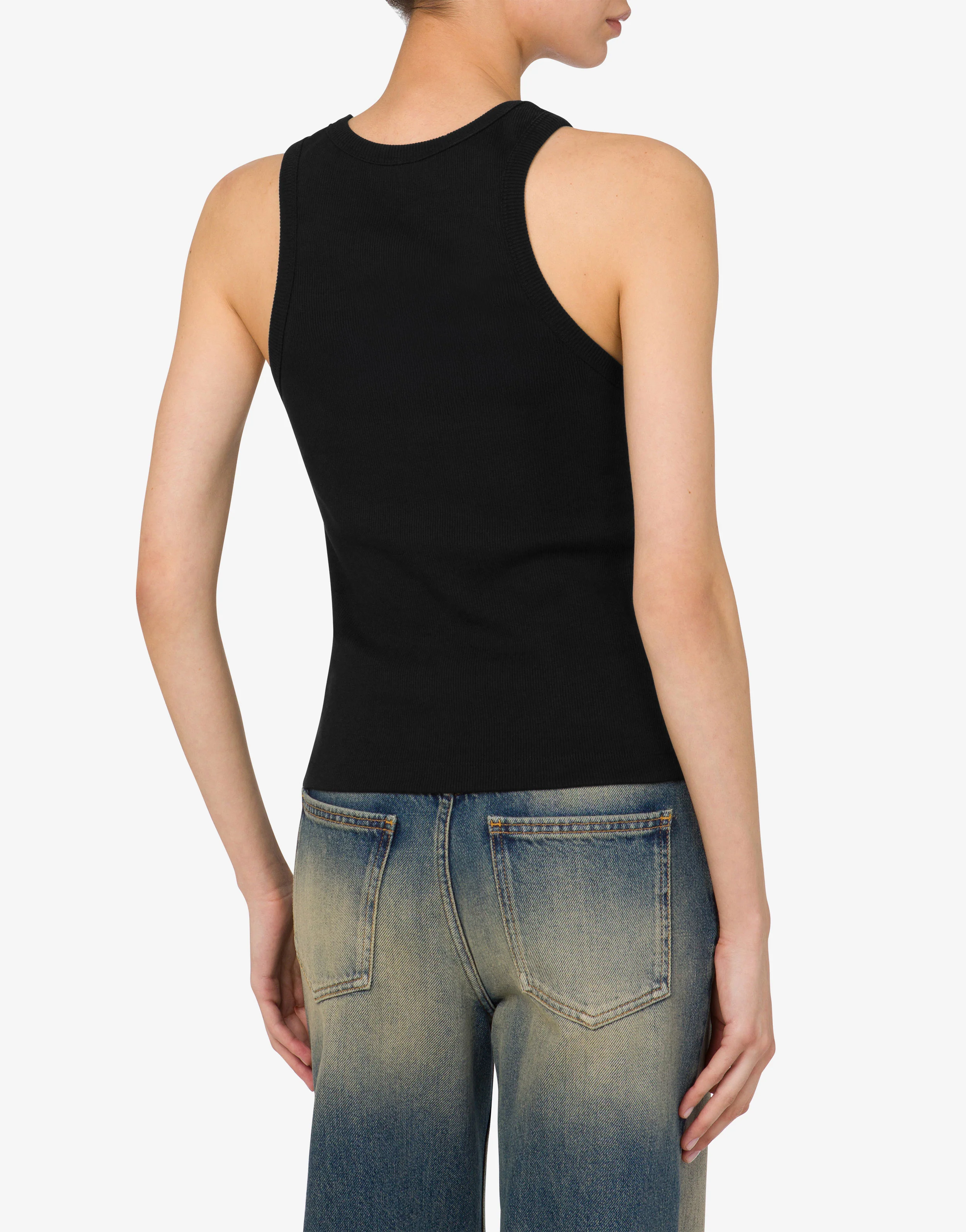 Tank top in cotone stretch