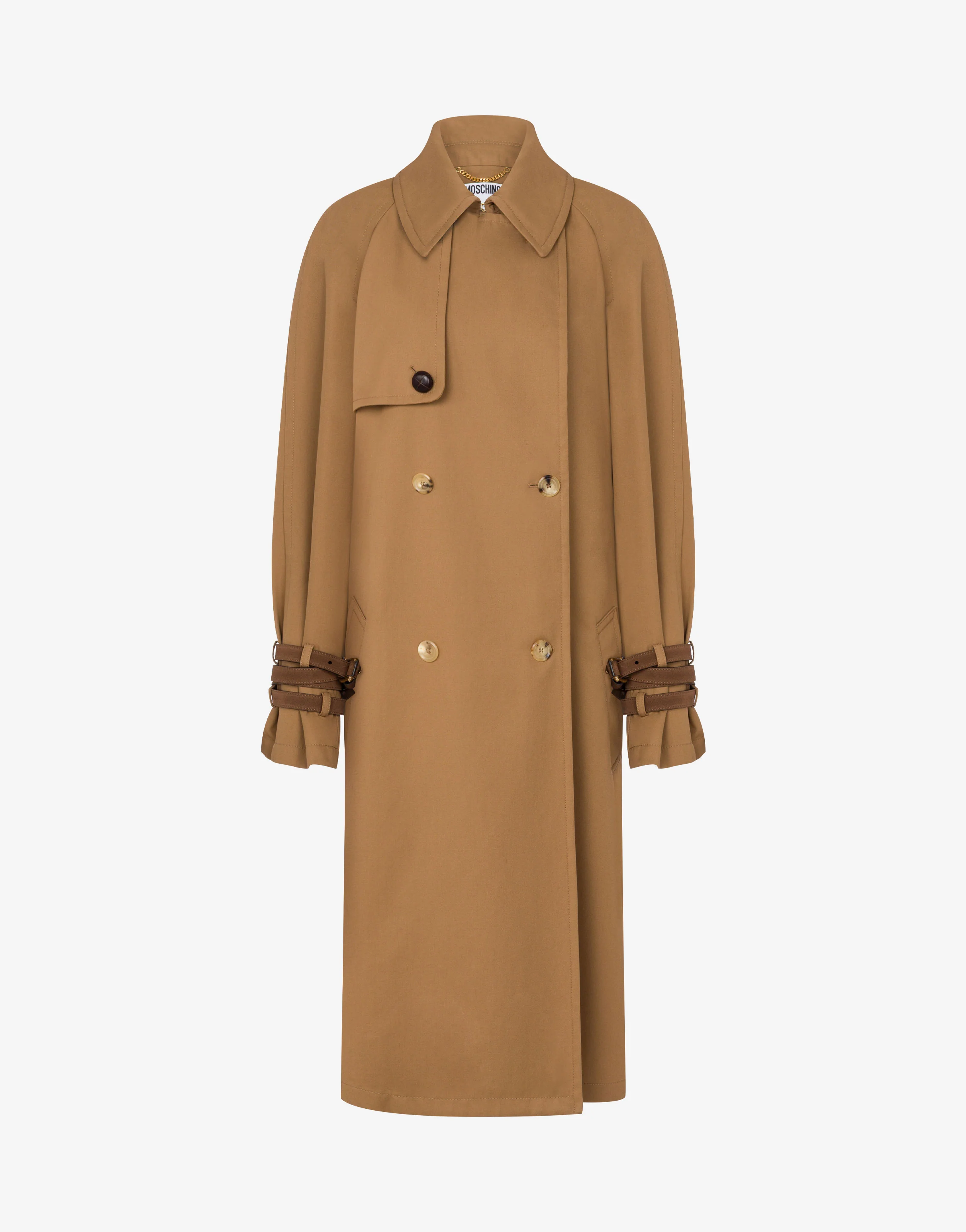 Trench in gabardina di misto cotone