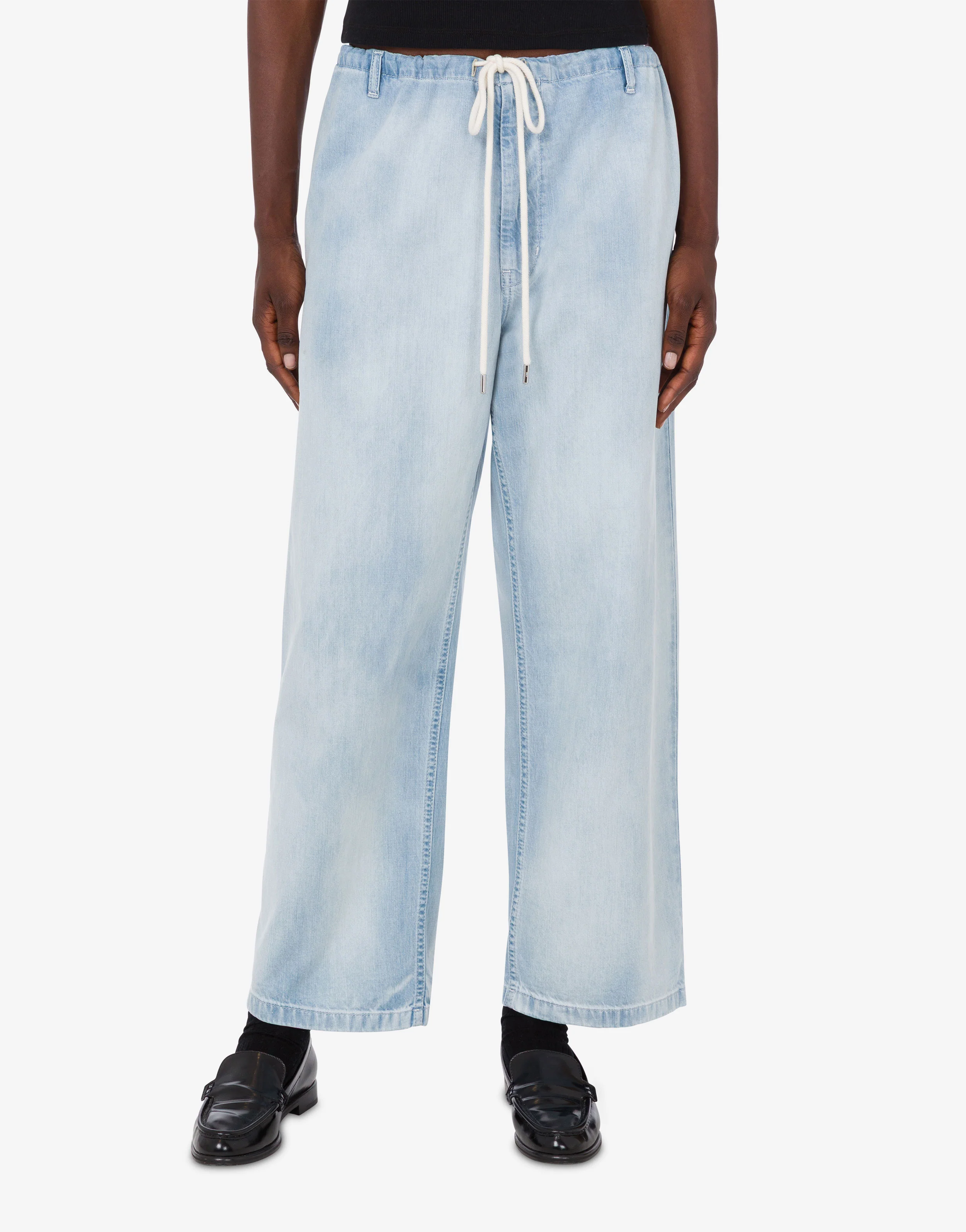 Pantalone in denim di cotone leggero