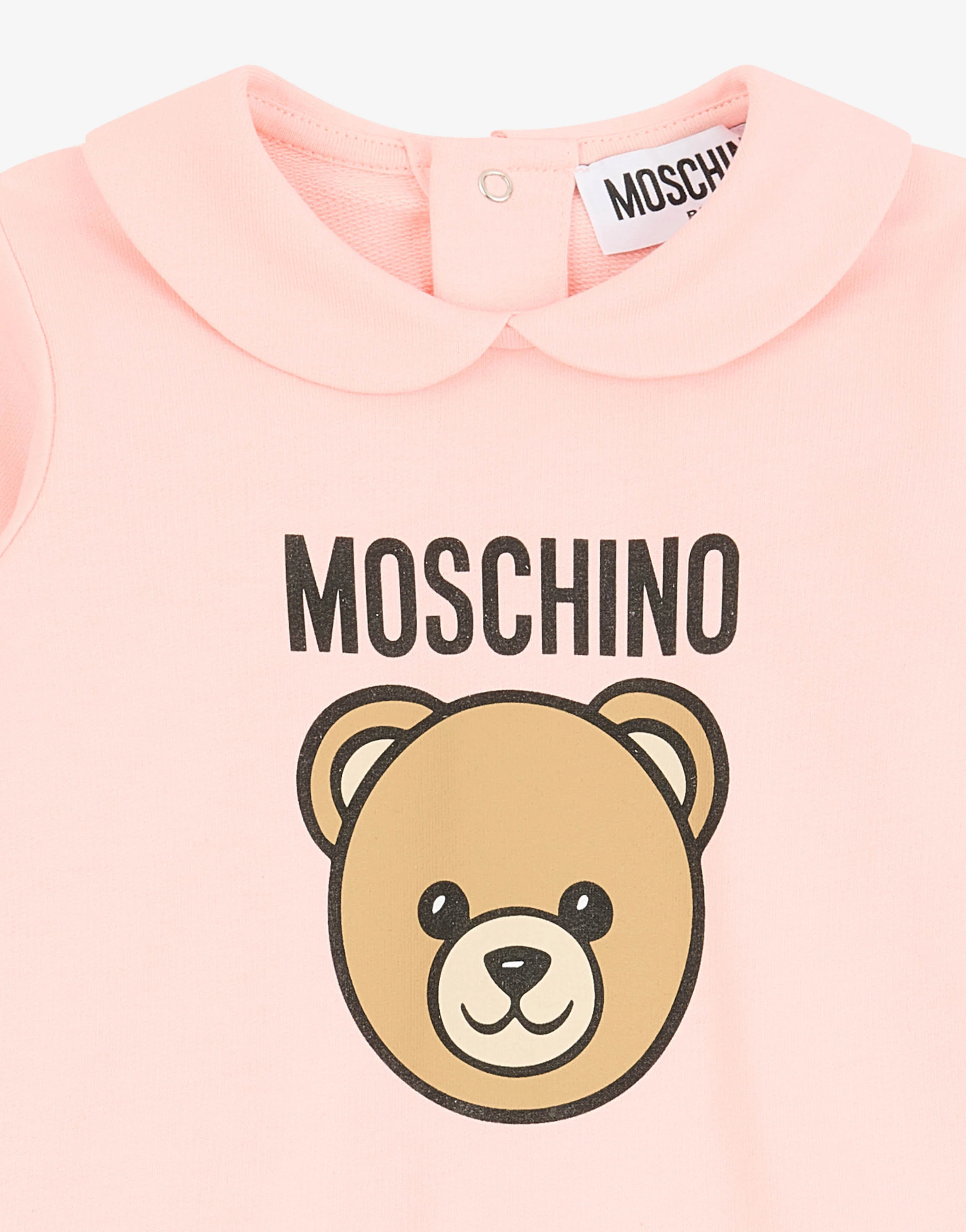 Tutina in felpa di cotone Moschino Teddy Bear