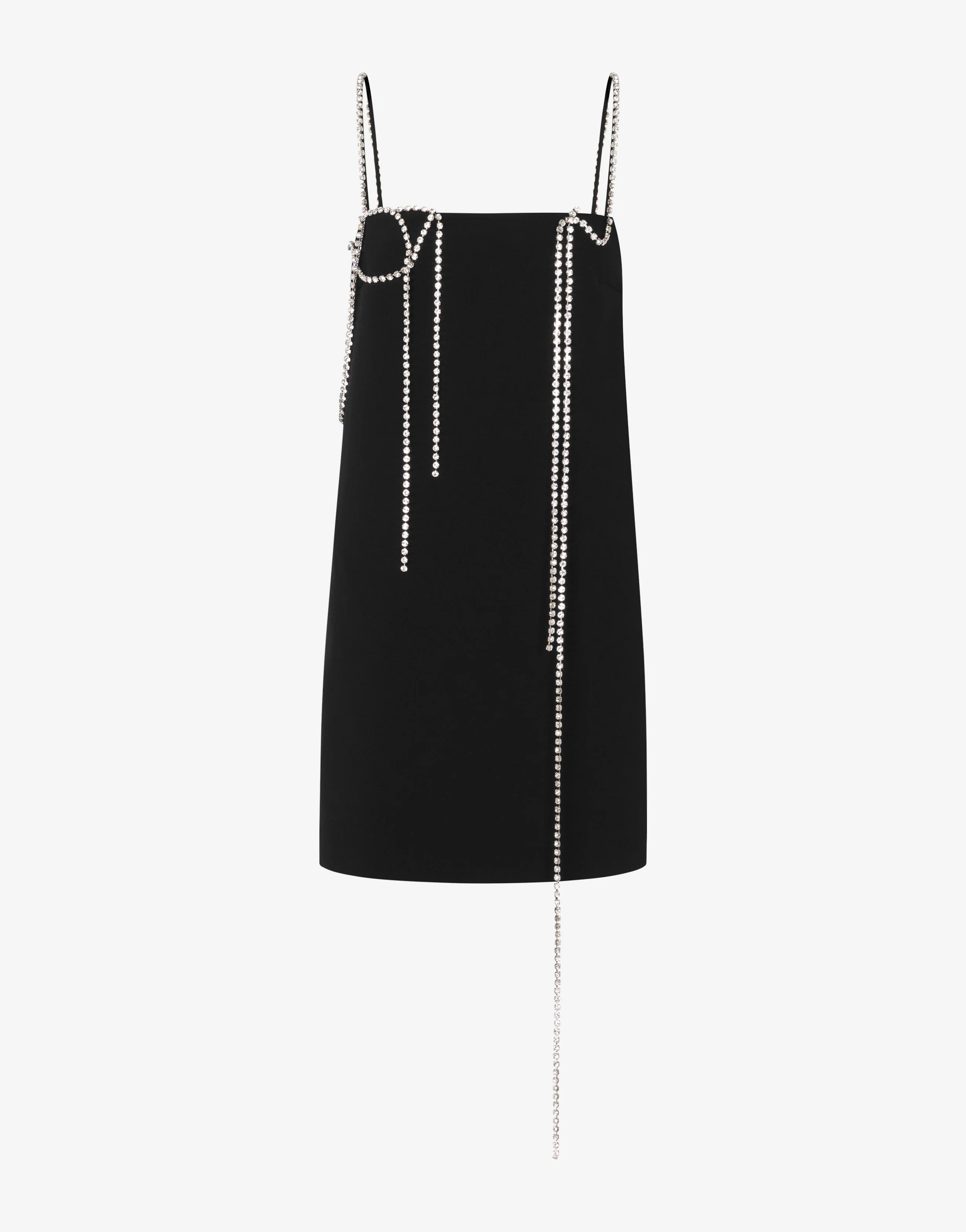 Abito in crêpe stretch decorato