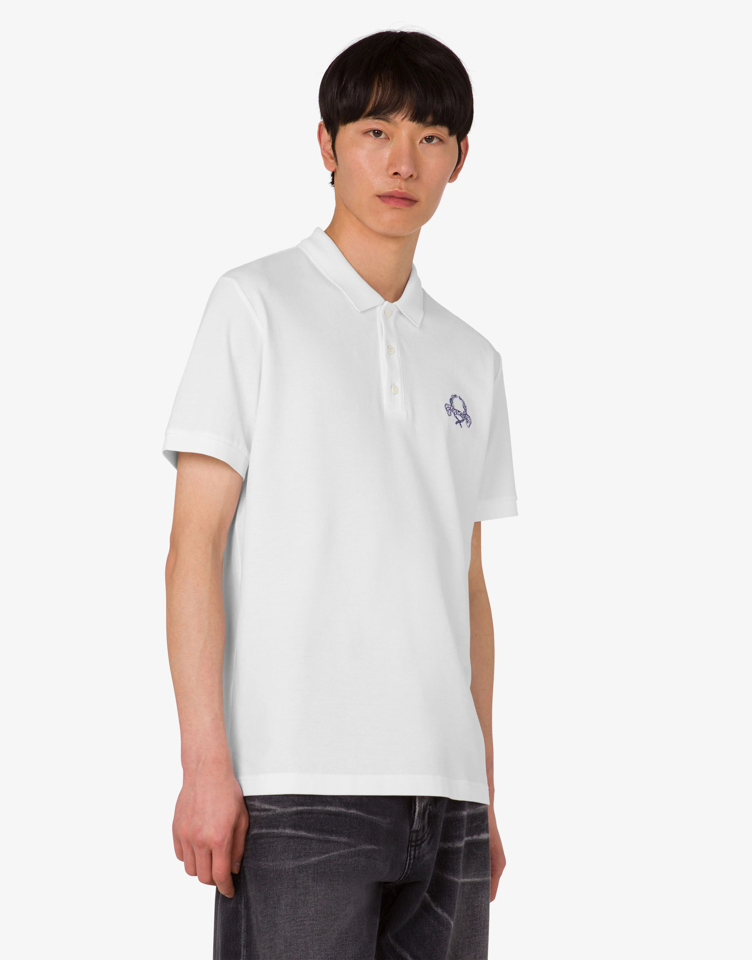 Polo in piquet di cotone Laurel Crown