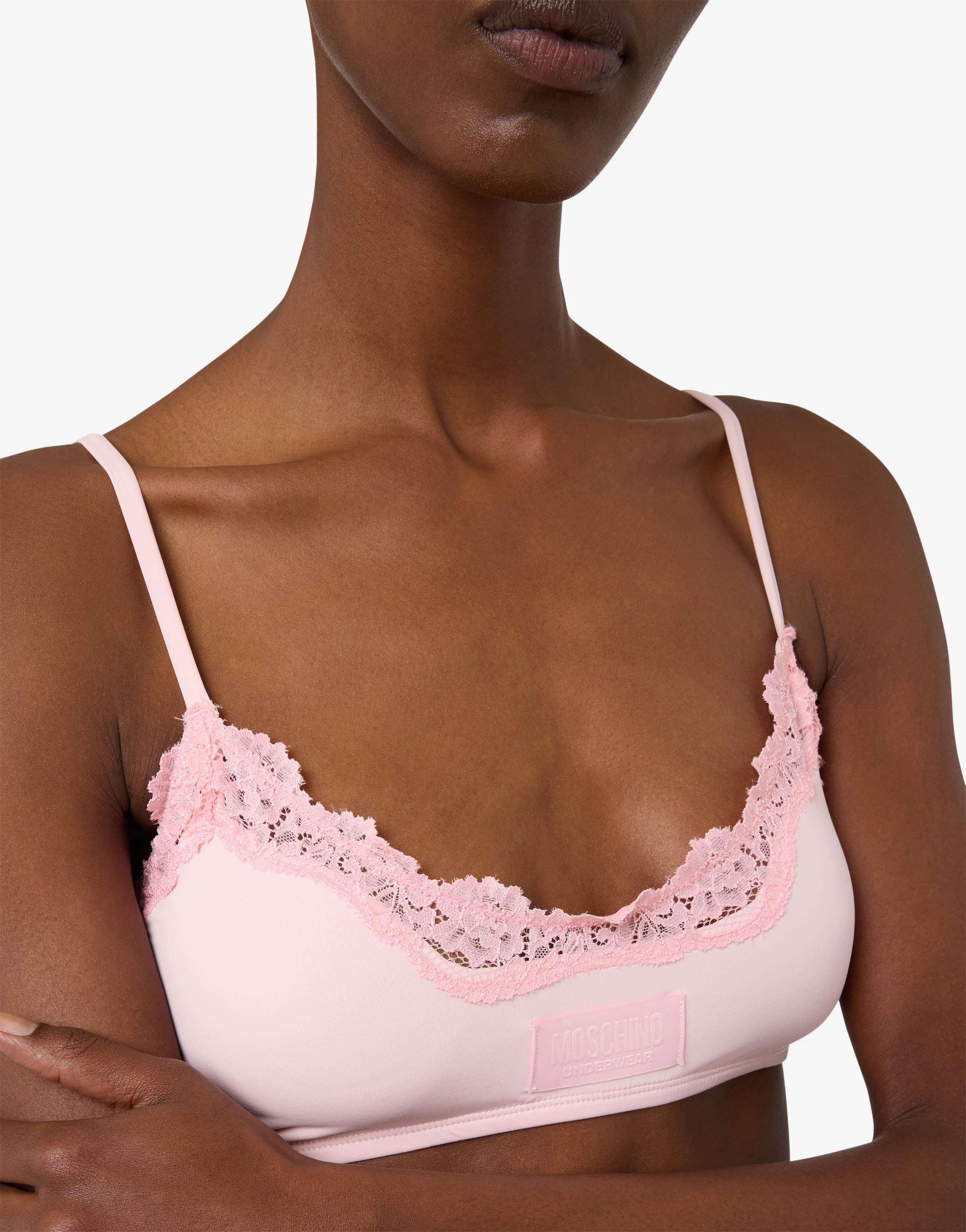 Reggiseno in microfibra e pizzo