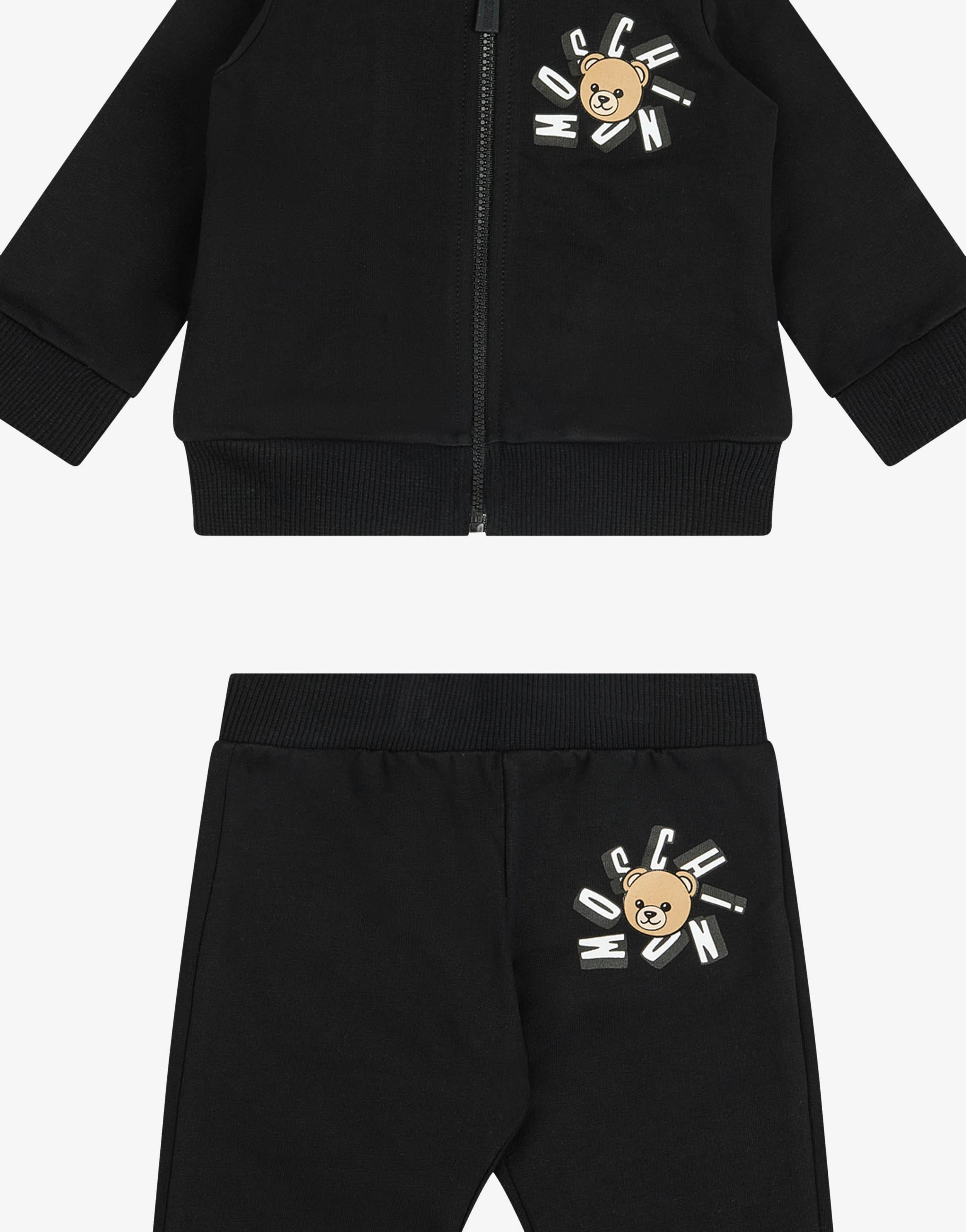 Completo tuta in felpa di cotone Moschino Teddy Bear