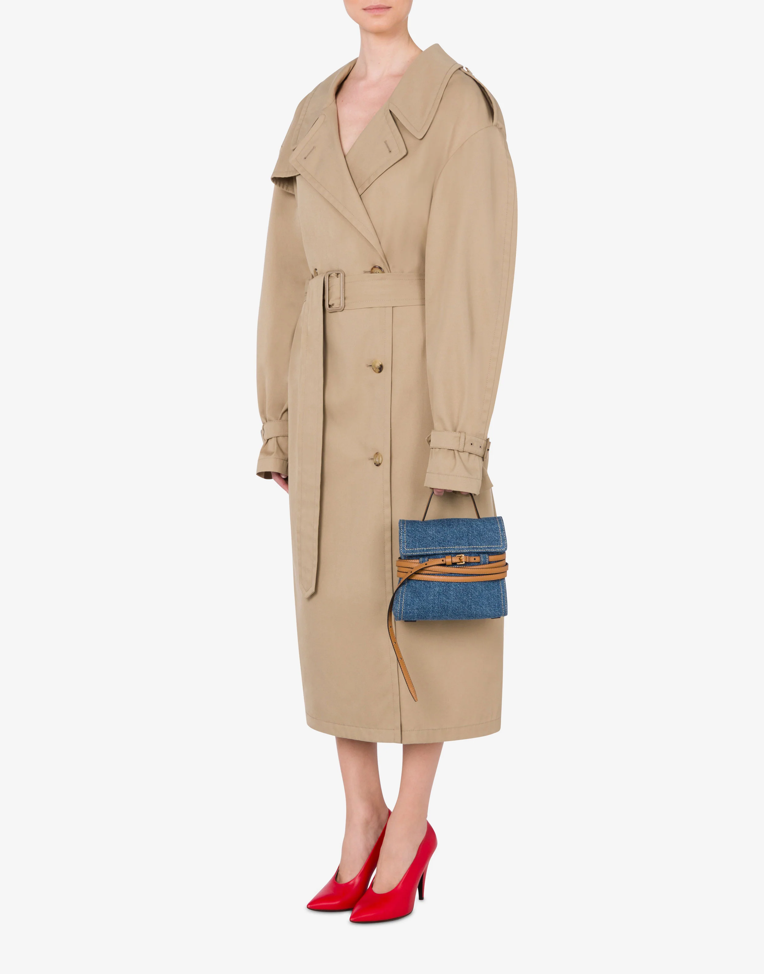 Moschino Tie Me bag in denim