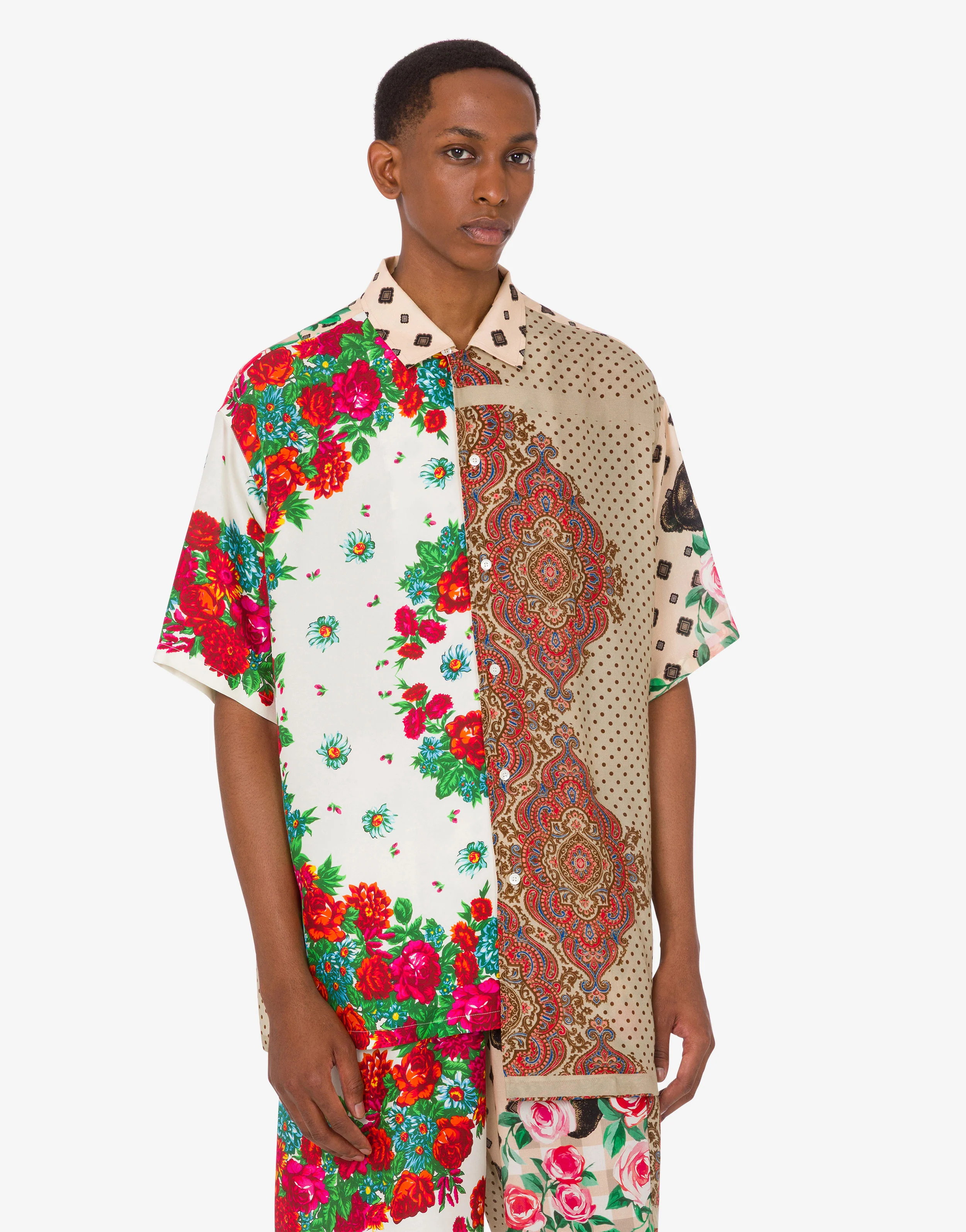 Camicia in seta stampata