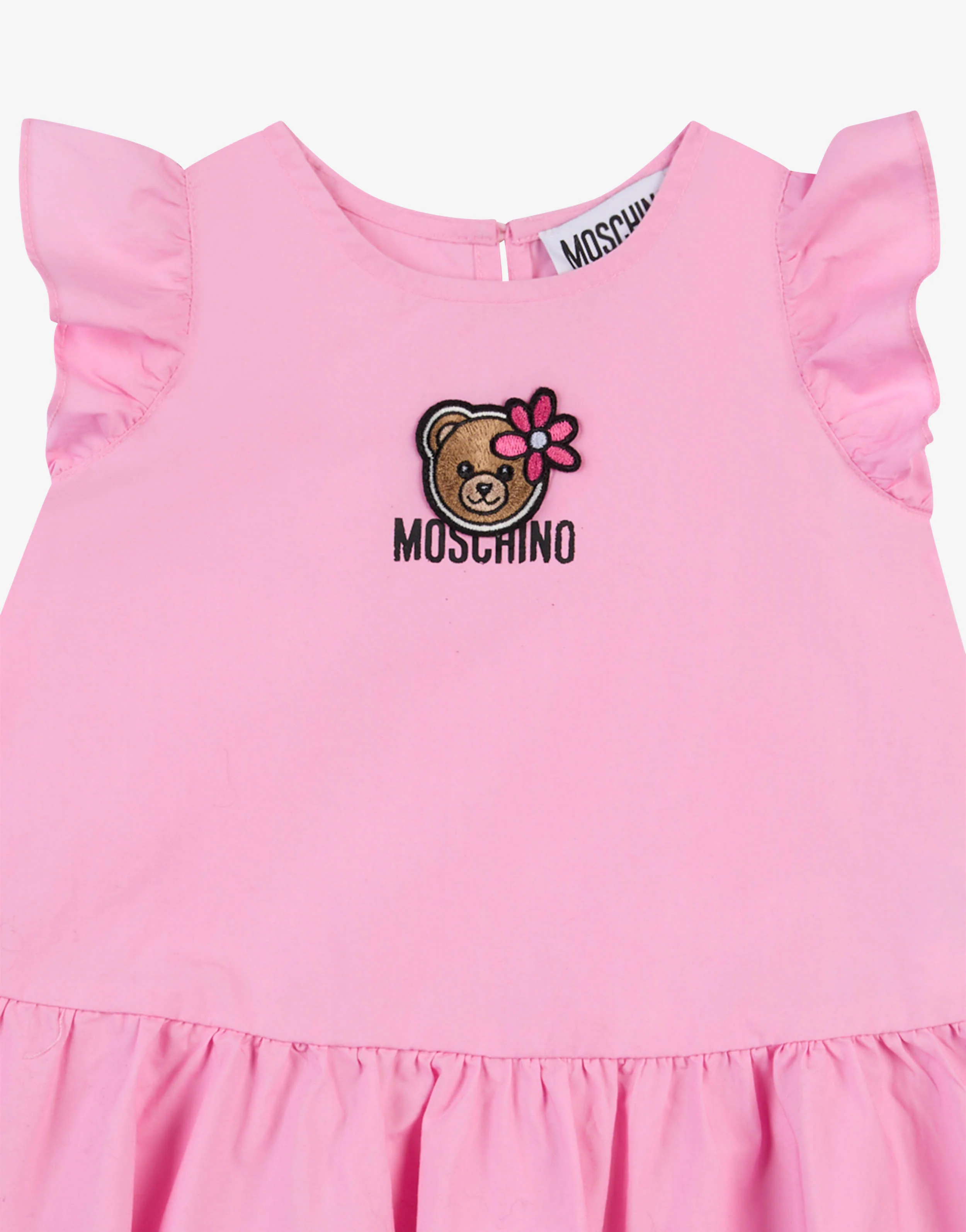 Abito in popeline di cotone Moschino Teddy Bear