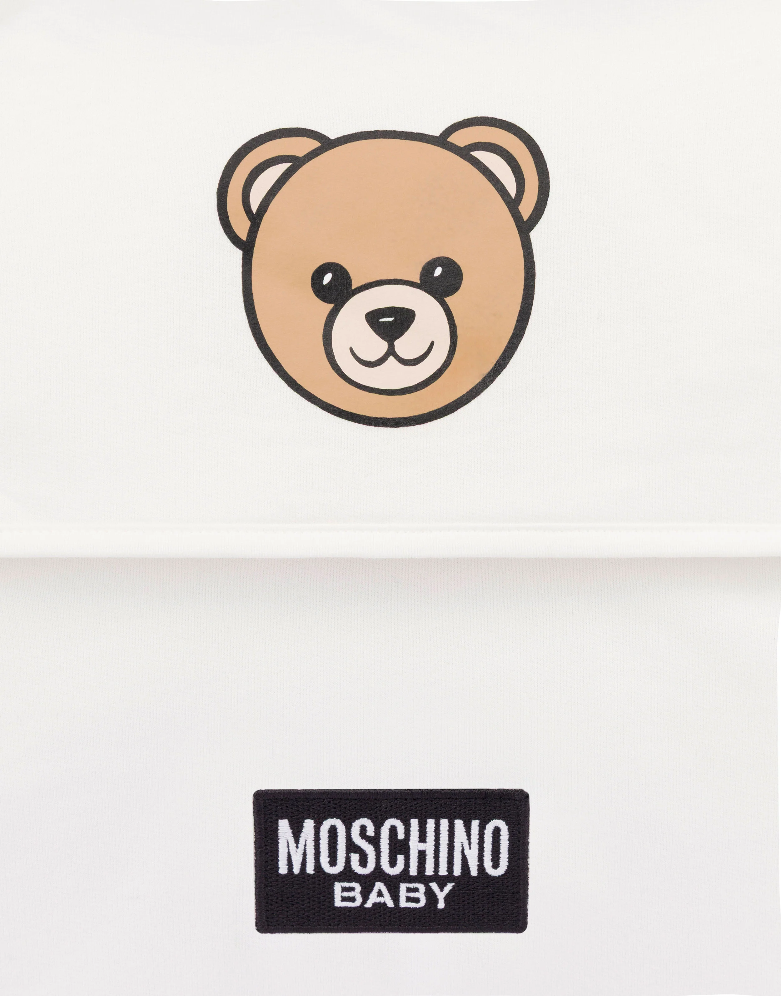 Borsa mamma in felpa di cotone Moschino Teddy Bear