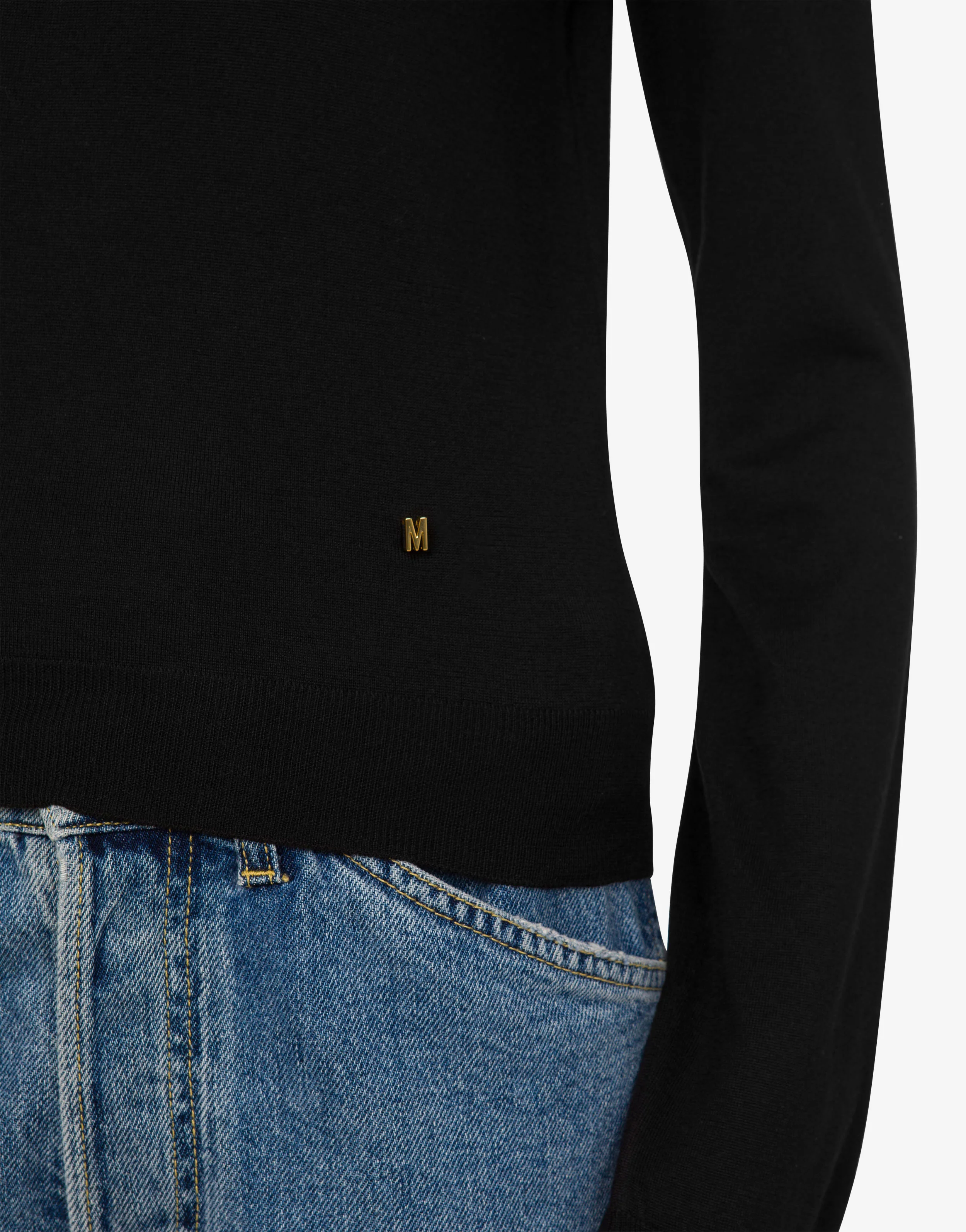 Pullover in lana e seta Golden M