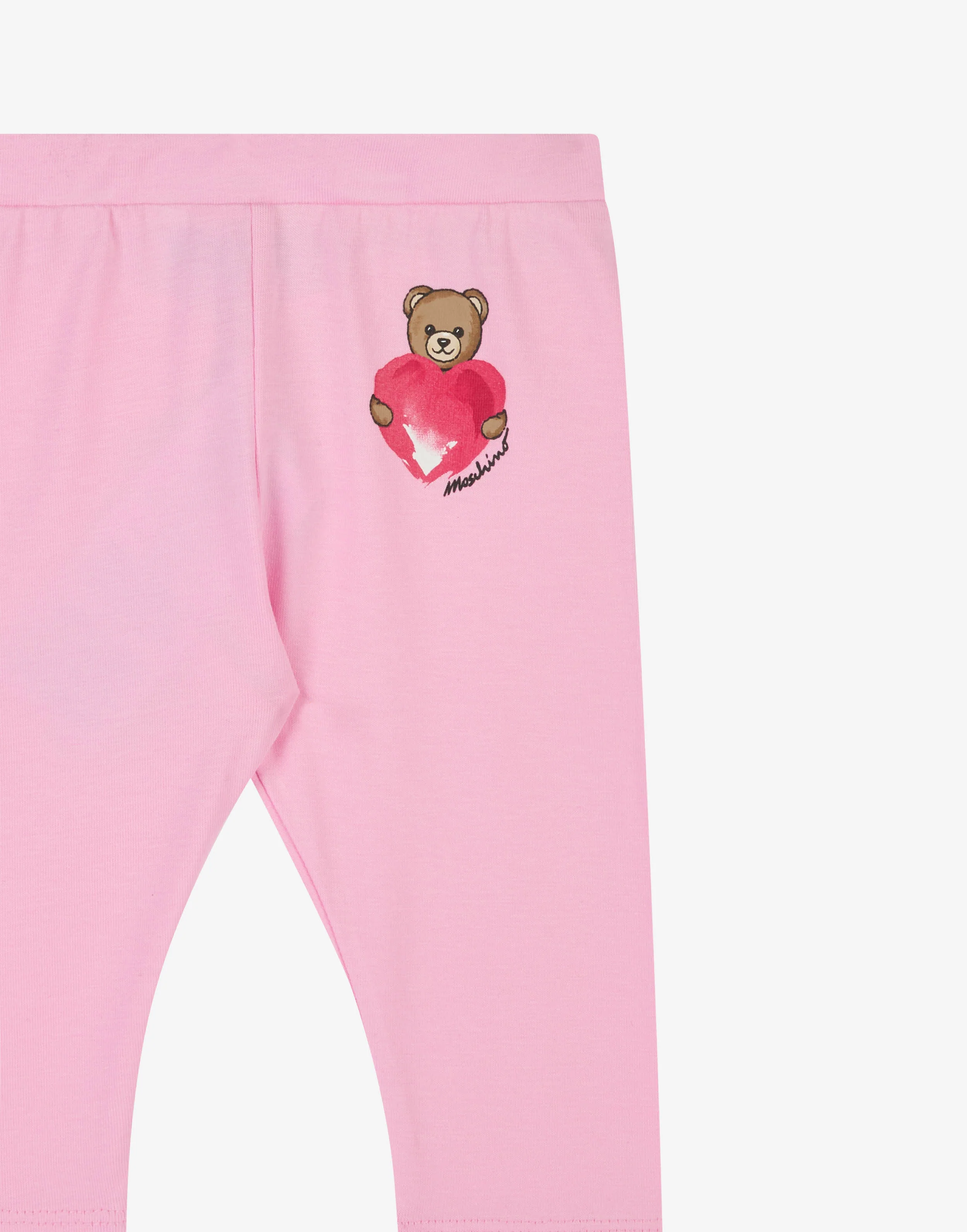 Leggings in jersey di cotone Moschino Teddy Bear
